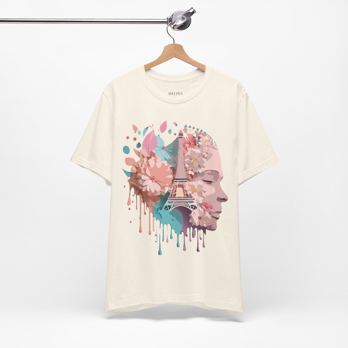 Paris Tourist Shirt Unisex Graphic Tee Featuring Adelpha Vintage Art Design Premium Comfort