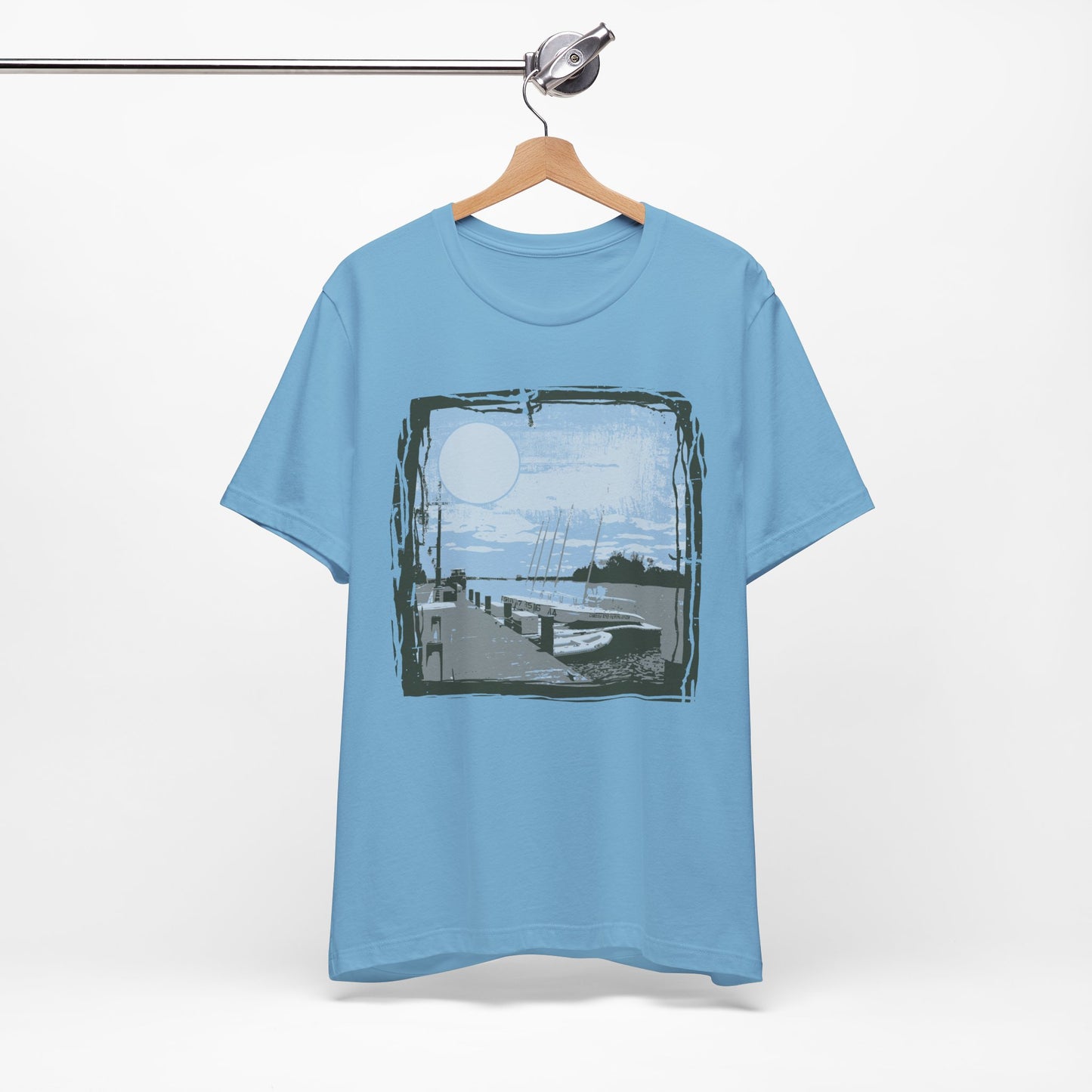 Yacht Club Retro Poster Graphic Design Tee, Yacht Club Shirt, Vintage Tees, Art Design T-Shirt, Graphic Tee, Retro Art Shirts