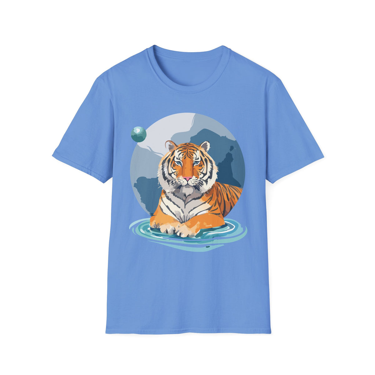 Majestic Tiger Illustration T-Shirt | Tiger Graphic Tee