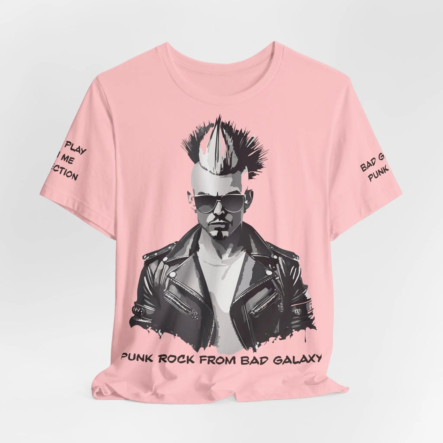 Bad Galaxy Punk Rock Tee Shirt Made In USA With Eco Friendly Ink 100 Percent Cotton