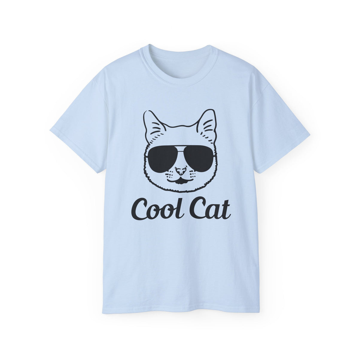 Cool Cat Sunglasses Tee | Cat Face Graphic Shirt