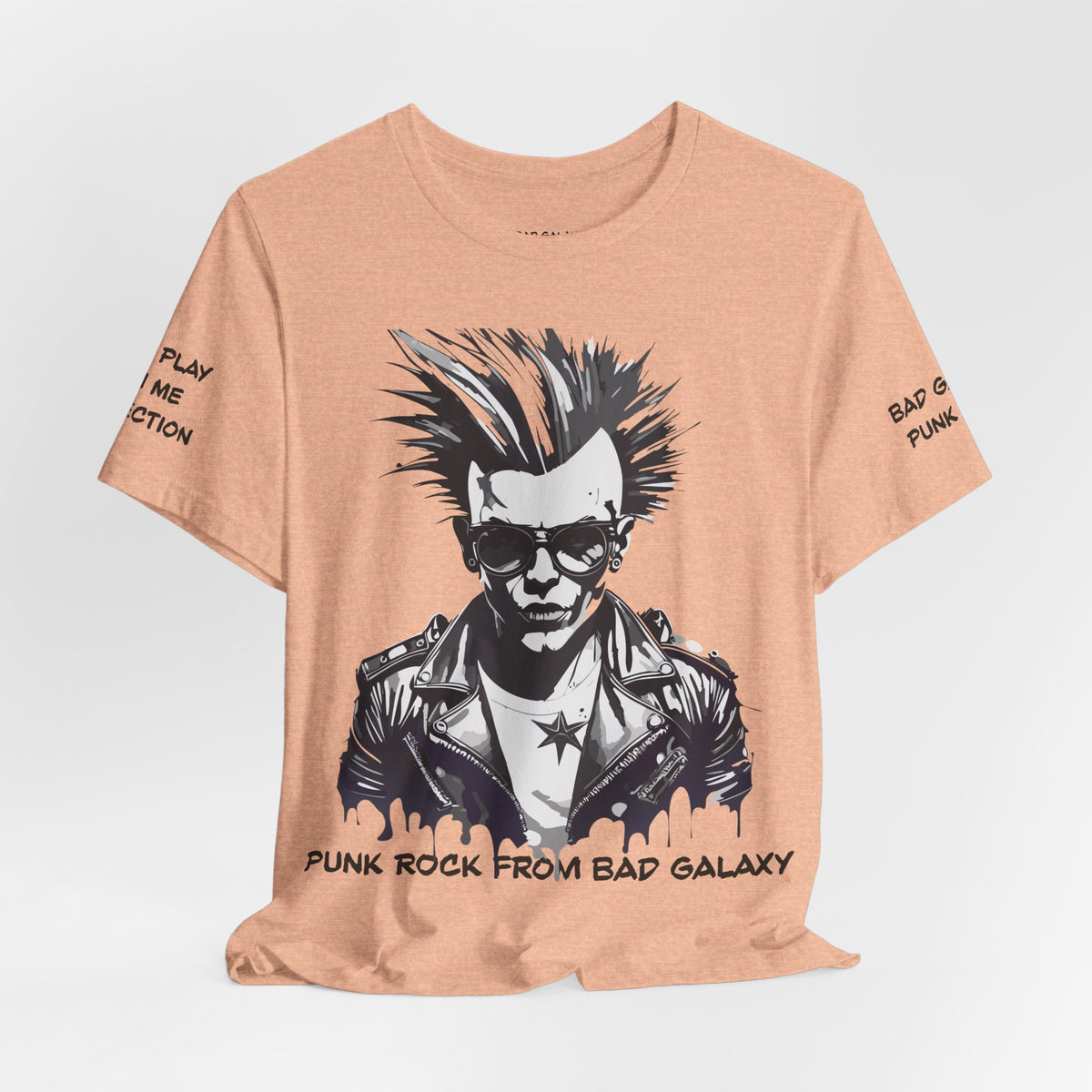 Punk Rock Graphic Unisex Cotton Bella+Canvas Tee with Art Design b36