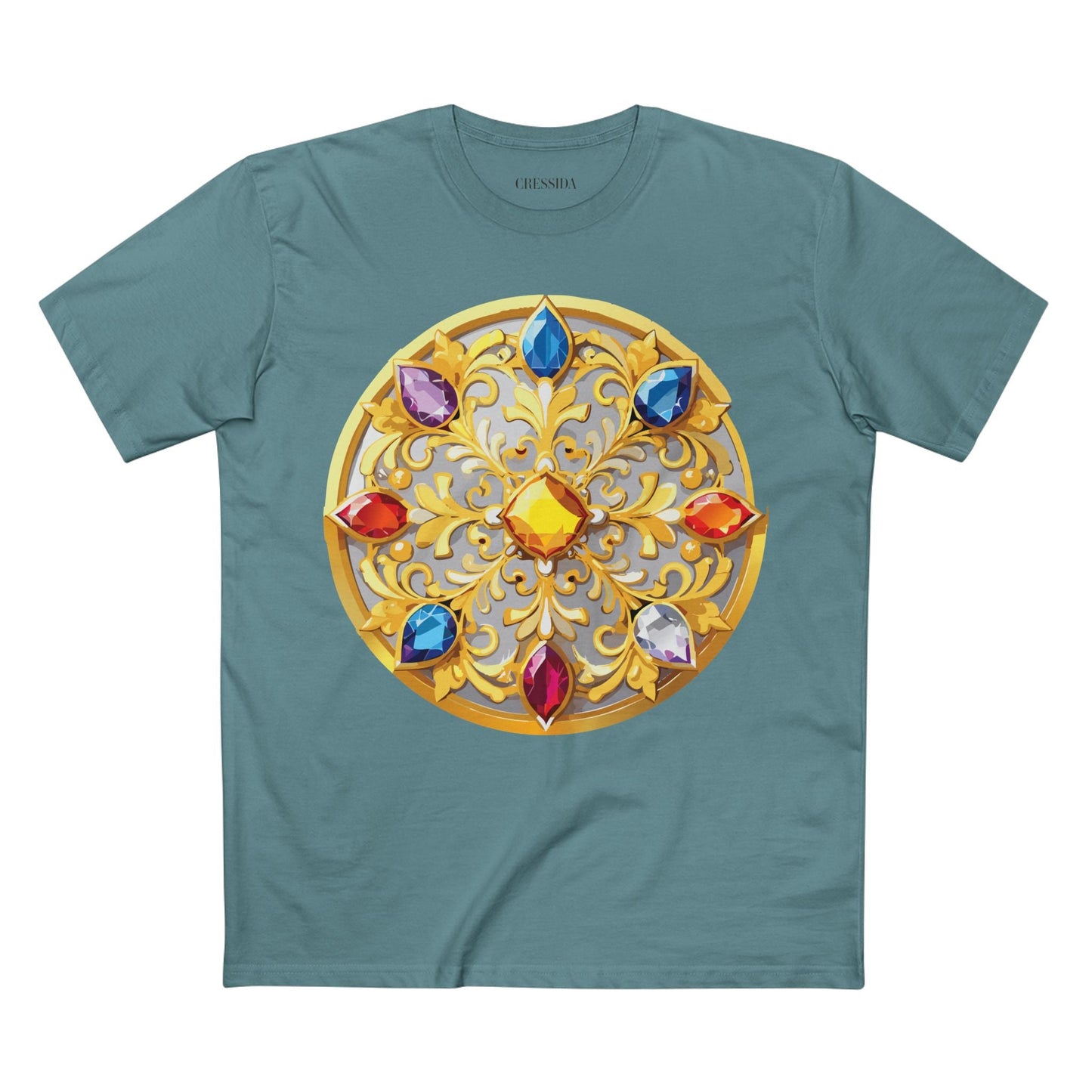 Medallion Graphic T-Shirt Unisex 100 Cotton With Gold Art Design Medal Tee 4
