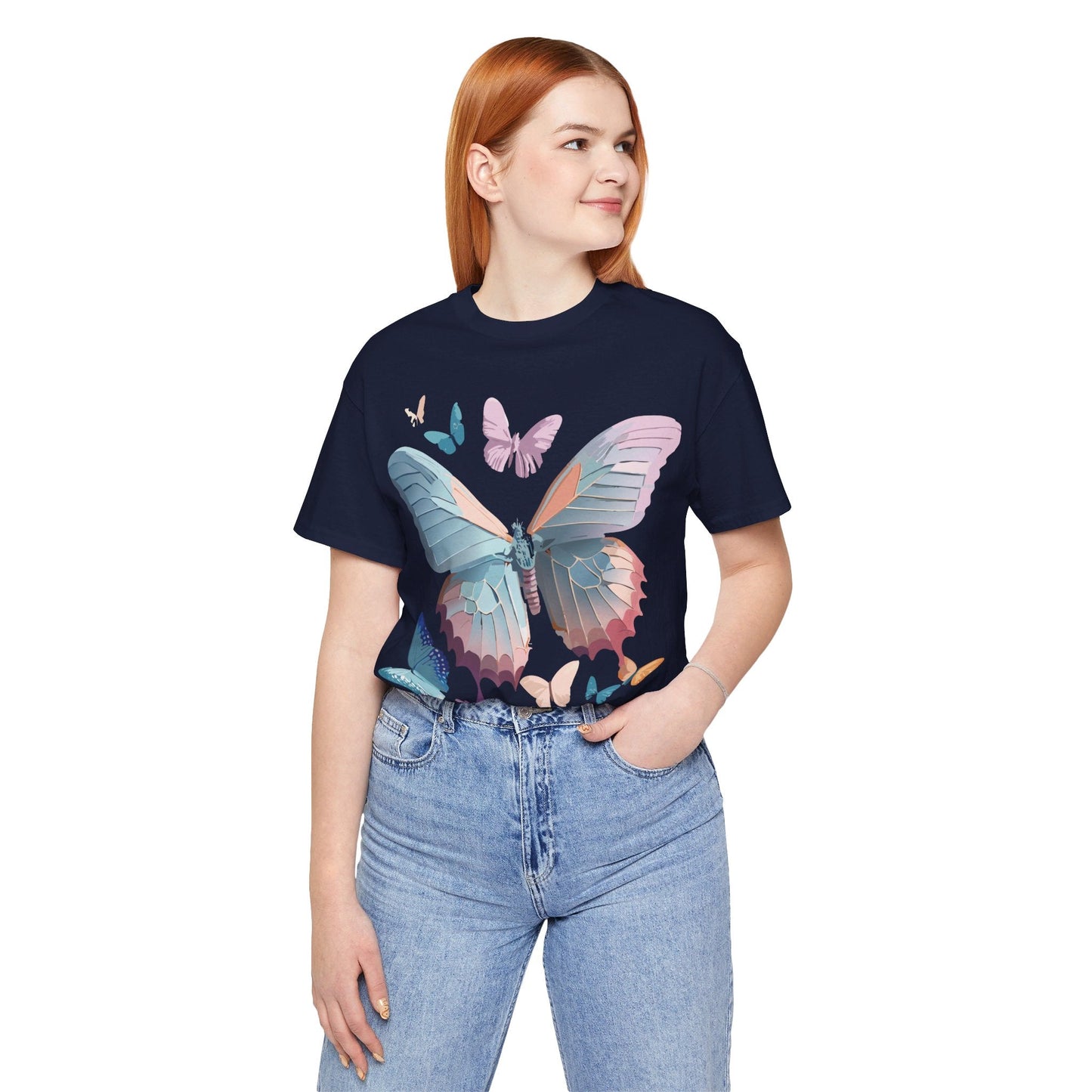 Adelpha Butterfly Graphic Tee Unisex Short Sleeve Vintage Art Design