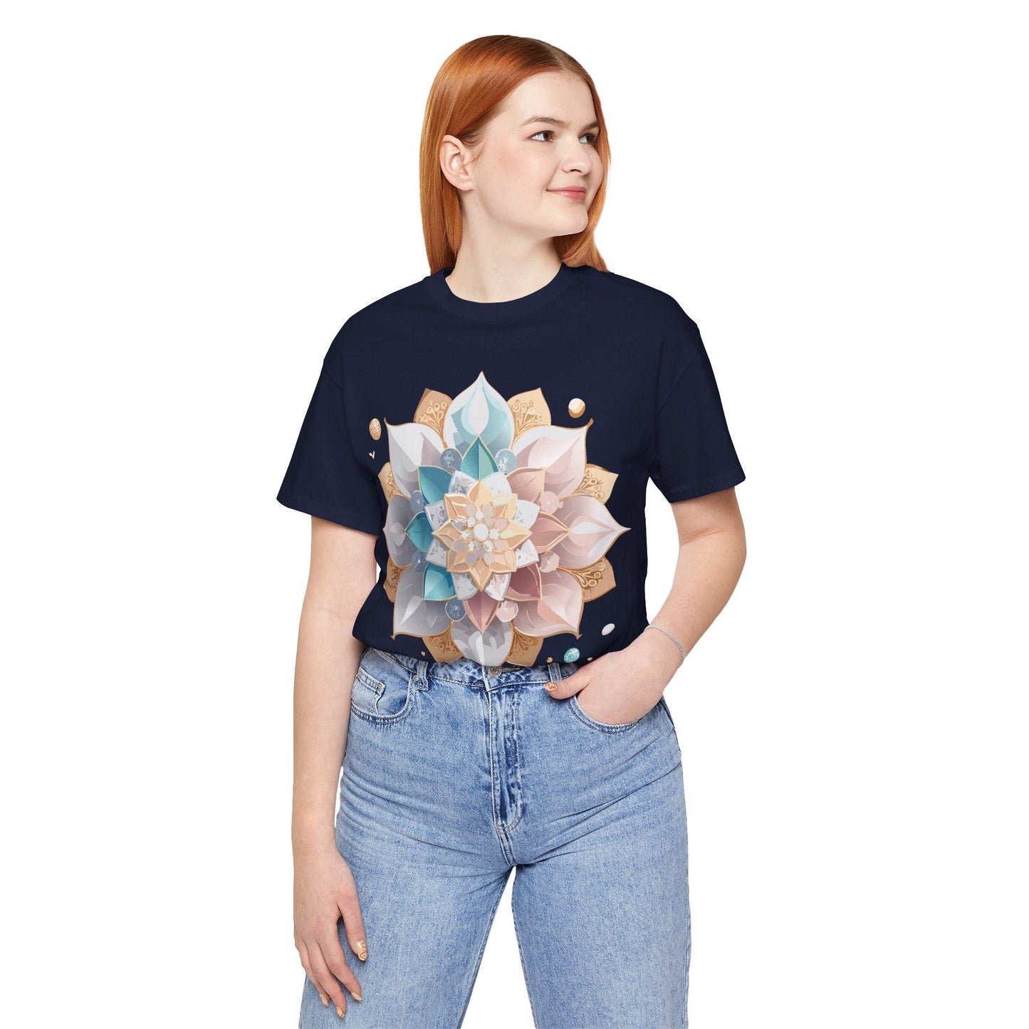 Mandala Graphic Tee Unisex Vintage Inspired Art Design Shirt By Adelpha Premium Artwear