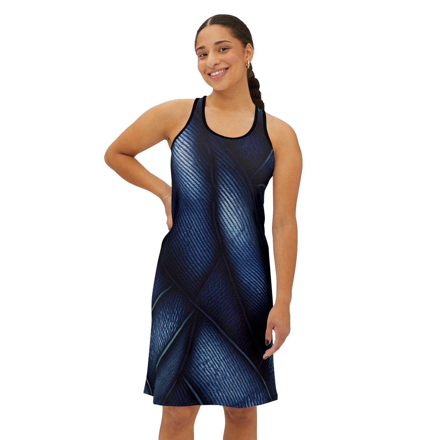 Denim Print Dress Printify