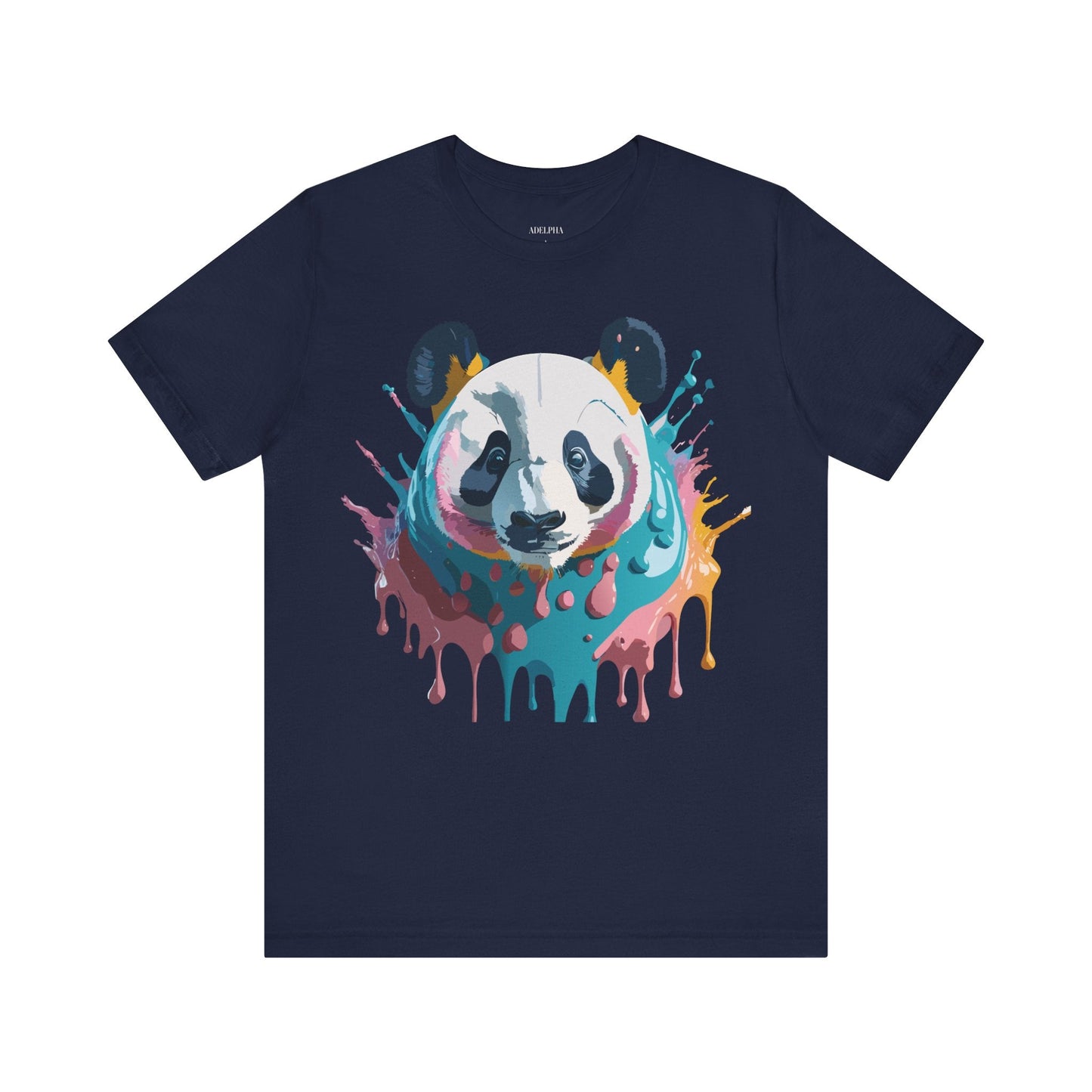 Panda Graphic Tee Unisex Short Sleeve Art Design By Adelpha Vintage Inspired Shirt