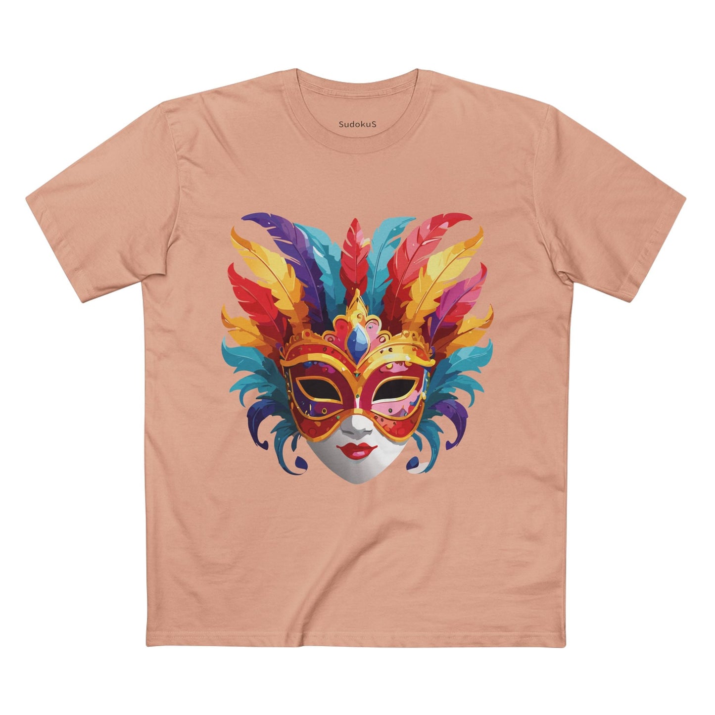 Mask Graphic Unisex 100 Cotton Staple Tee 9