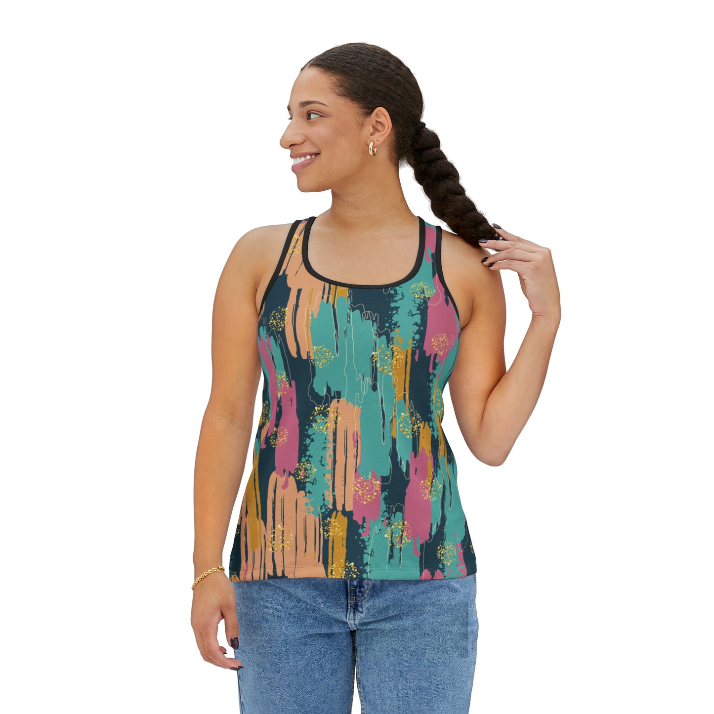 Summer Tank Top with Abstract prints