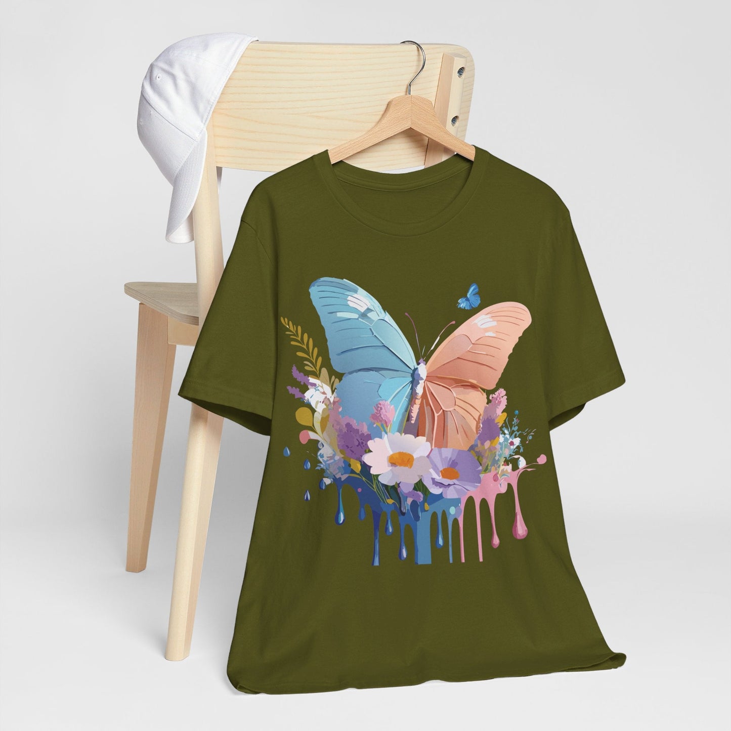 Butterfly Graphic Tee Adelpha Unisex Short Sleeve Art Design
