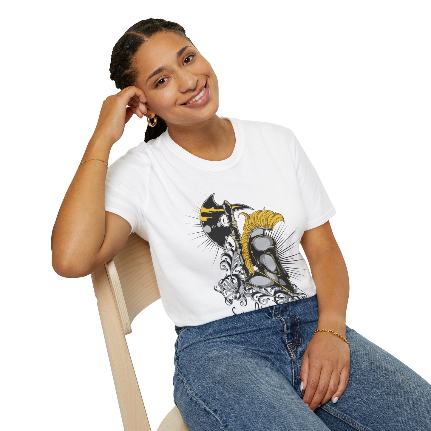 Unisex Art Graphic Shirt 100 Percent Ring Spun Cotton Softstyle Tee For Everyday Comfort And Style