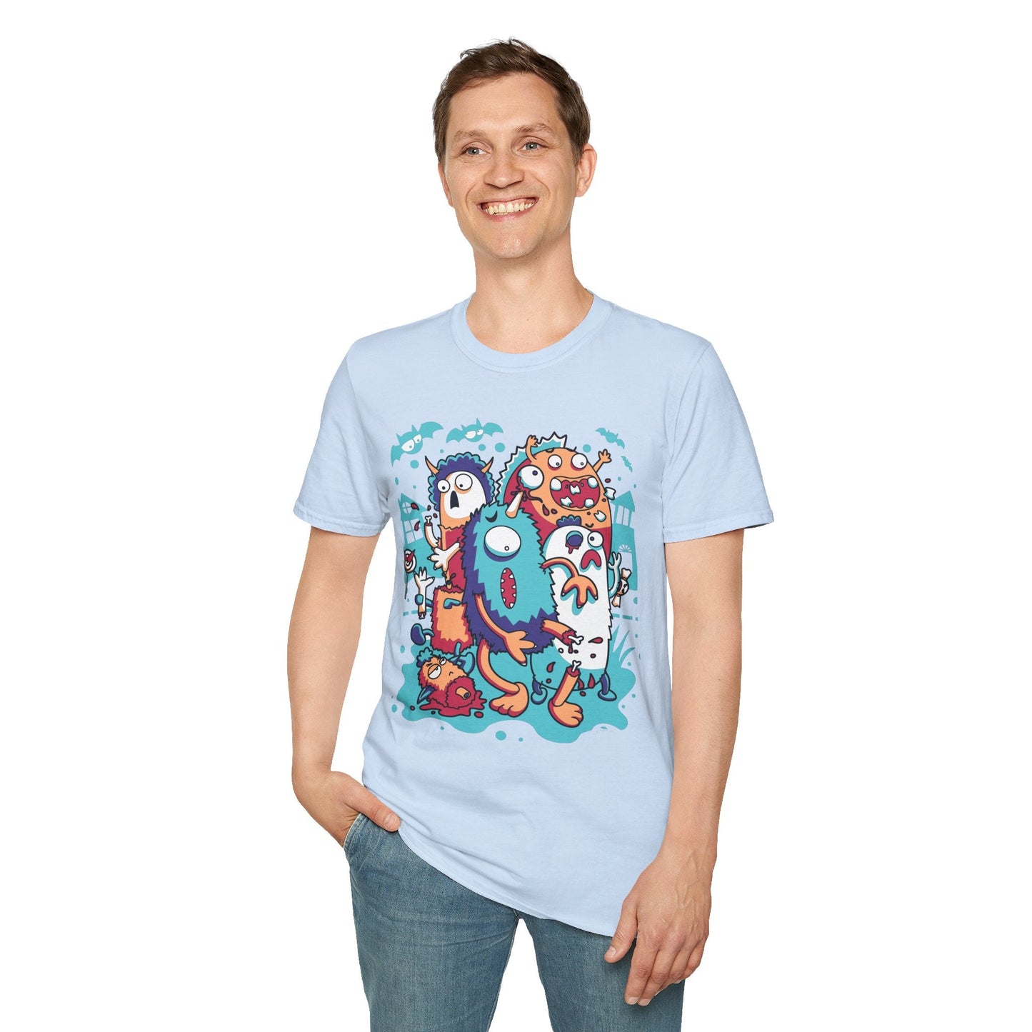 Cartoon T Shirt Animation Tee Funny Graphic Unisex Softstyle 100 Percent Ring Spun Cotton Tee