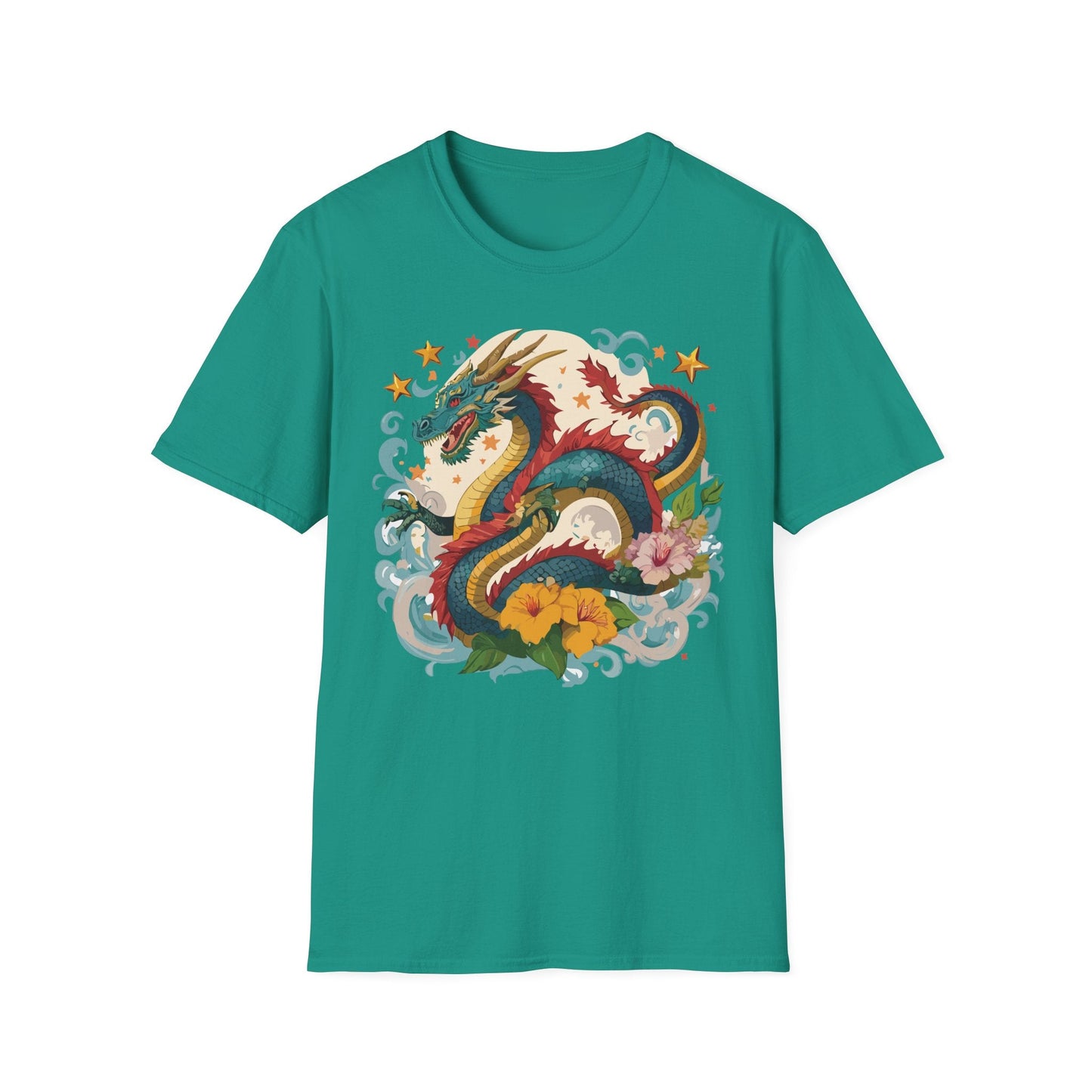 Dragon Graphic Unisex 100 Cotton Tee with Animal Artwork Design 21