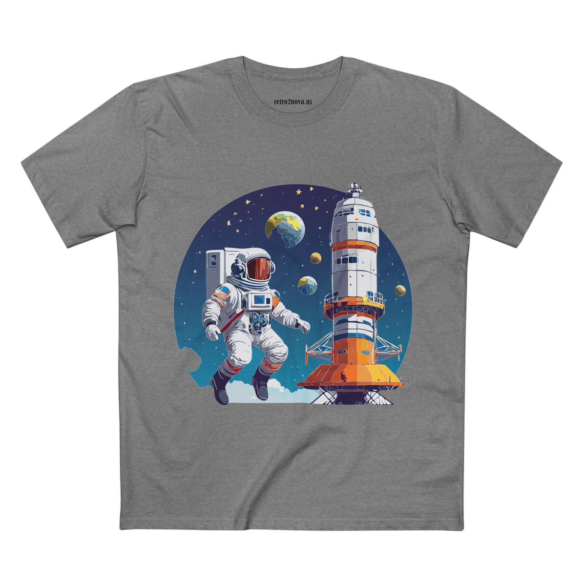 Cosmos Astronaut Graphic Tee Staple Unisex 100 Cotton Tee Shirt - CS-36