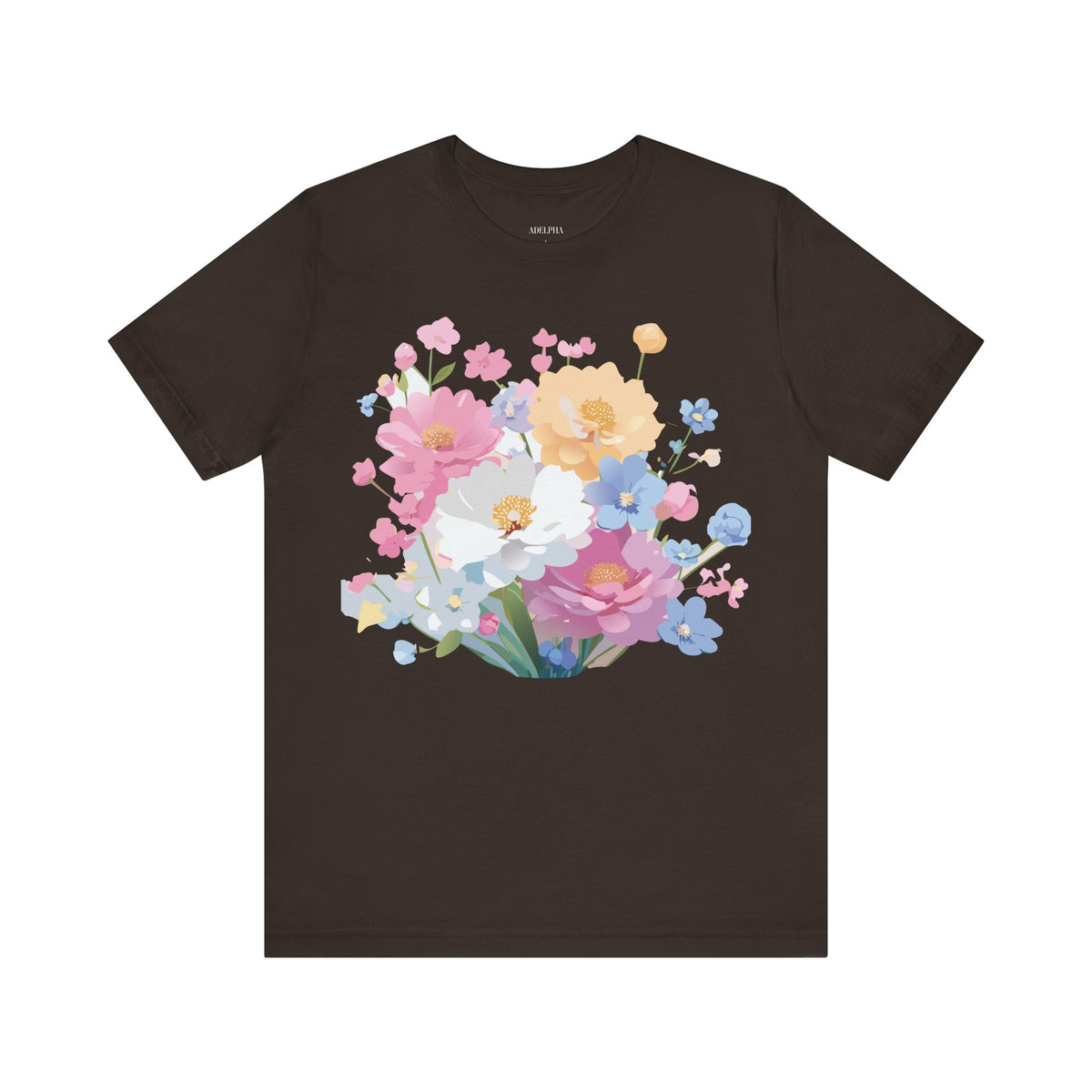 Floral Graphic Tee Shirt - Bella+Canvas Unisex 100 Cotton 17