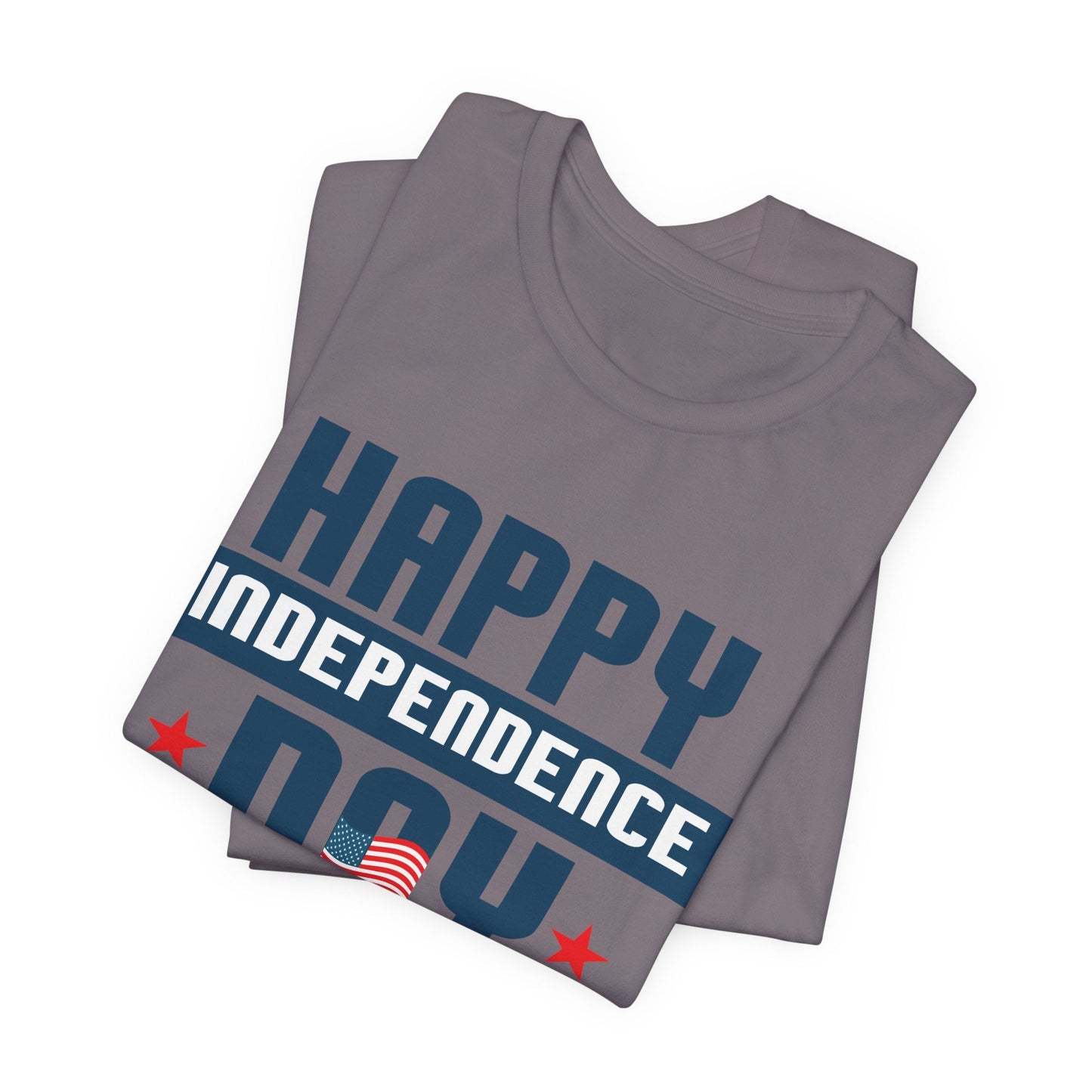 Happy Independence Day Graphic Unisex Cotton T-Shirt 017