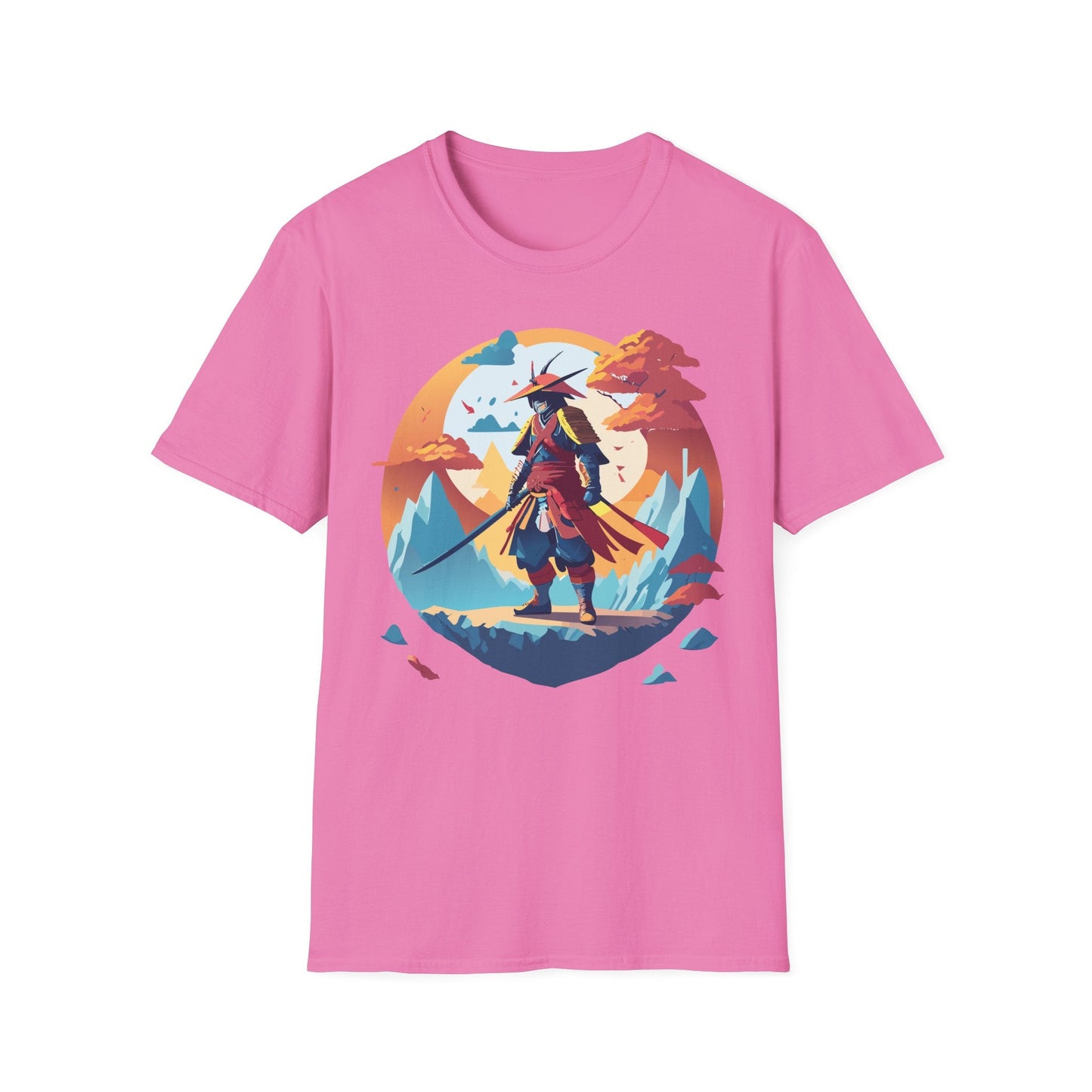 Samurai Shirt Unisex Tee Gildan Softstyle 64000 100 Percent Ring Spun Cotton Lightweight