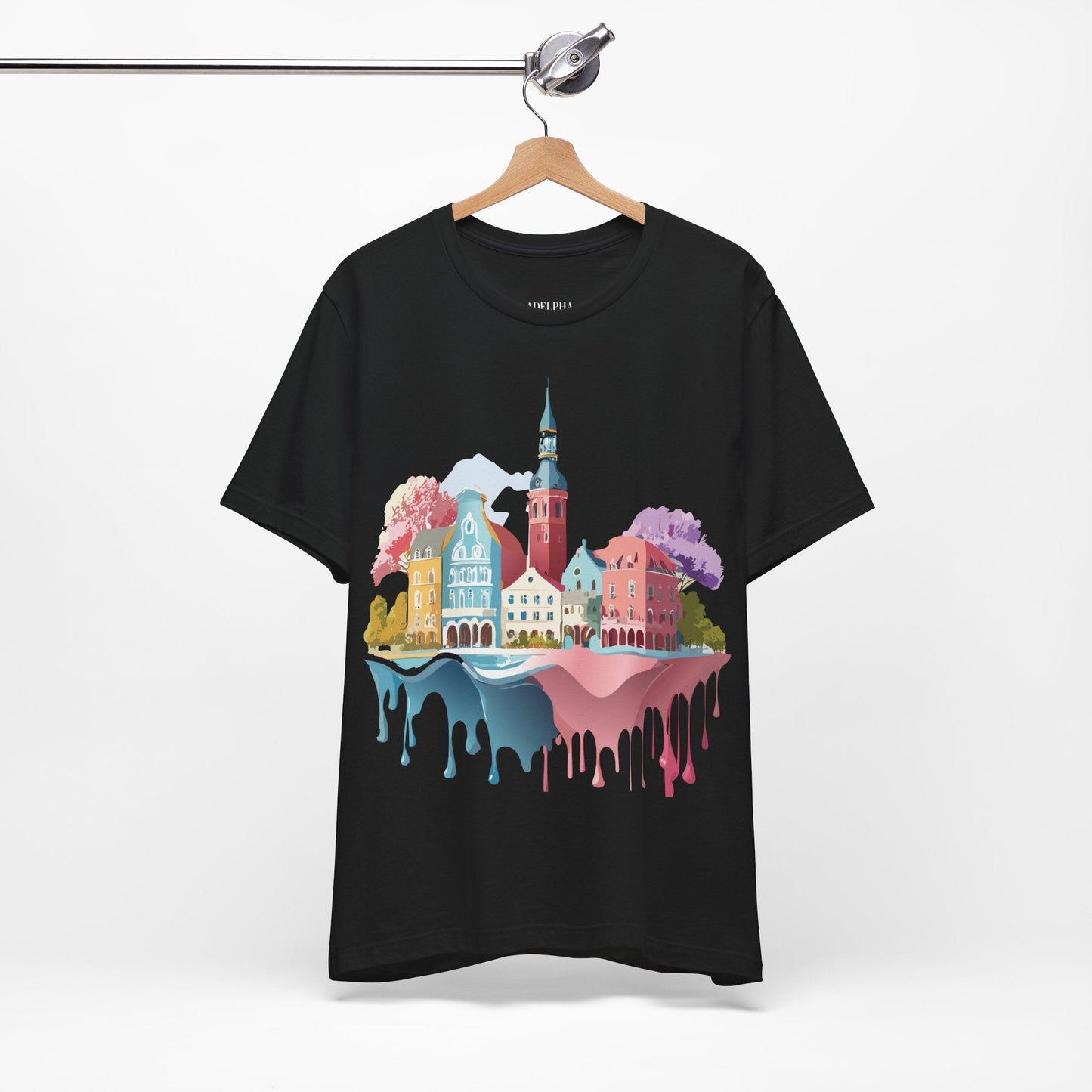 Germany Graphic Tee for Unisex Short Sleeve Shirt by Adelpha Art Design Vintage Inspired
