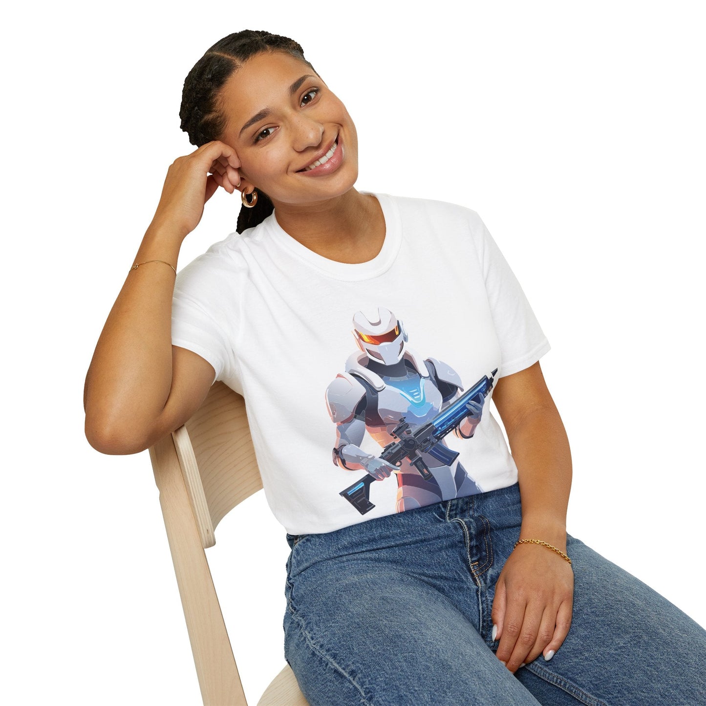 Robocop Graphic Unisex Cotton With Cyber Man Artwork Tee 7