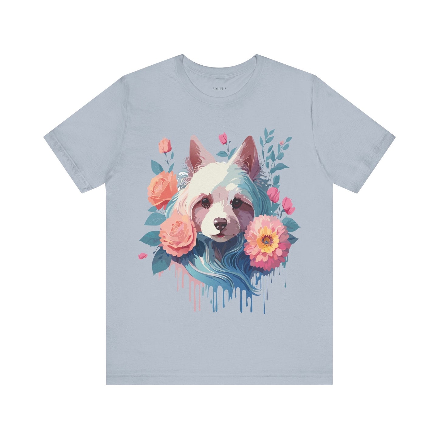 Adelpha Unisex Graphic Dog Shirt Short Sleeve Tee With Vintage Inspired Artwork Design