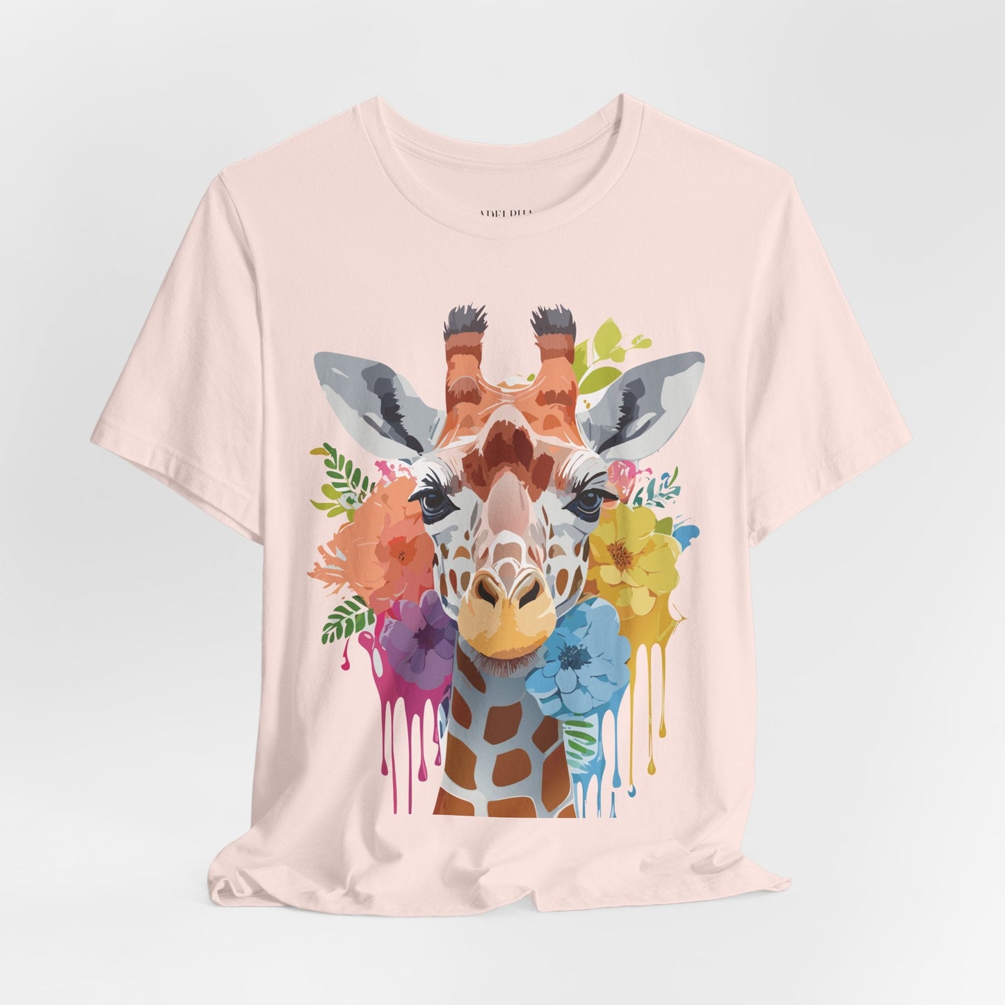 Giraffe Graphic Tee Unisex Jersey Short Sleeve Adelpha Vintage Inspired Artwork Design