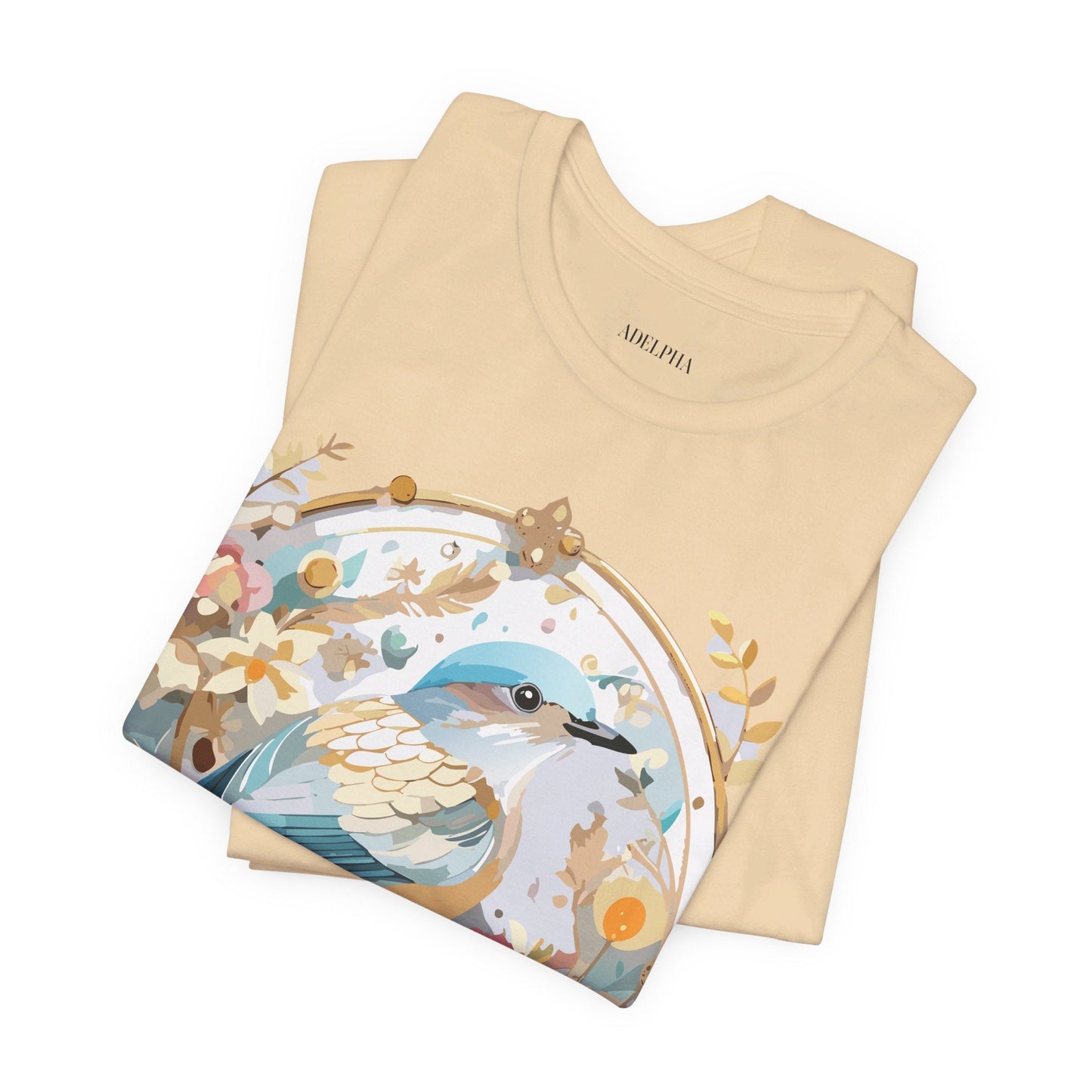 Adelpha Medallion Graphic T Shirt Unisex Short Sleeve Vintage Inspired Art Design