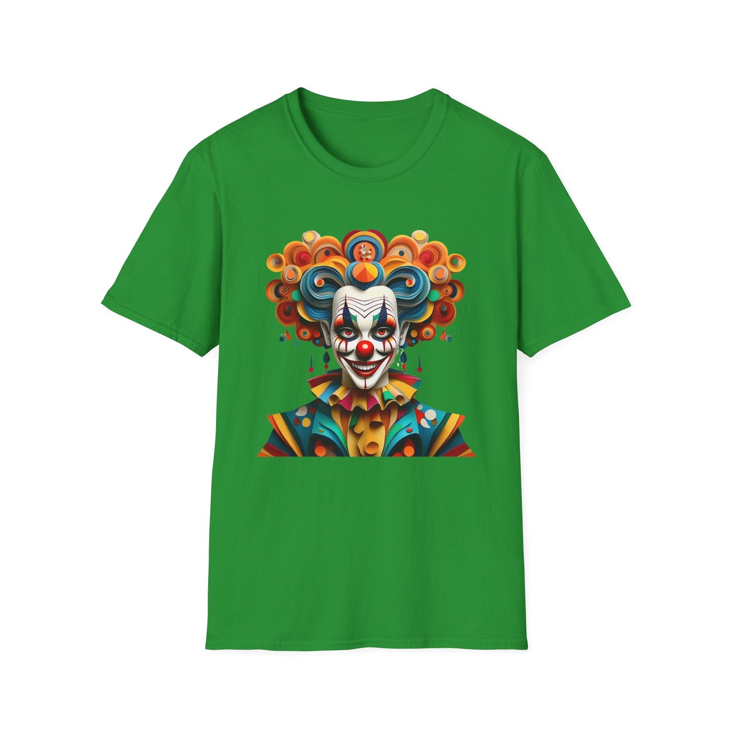 Unisex Clown T Shirt Funny Man Circus Shirt Softstyle Gildan 64000 Short Sleeve Tee