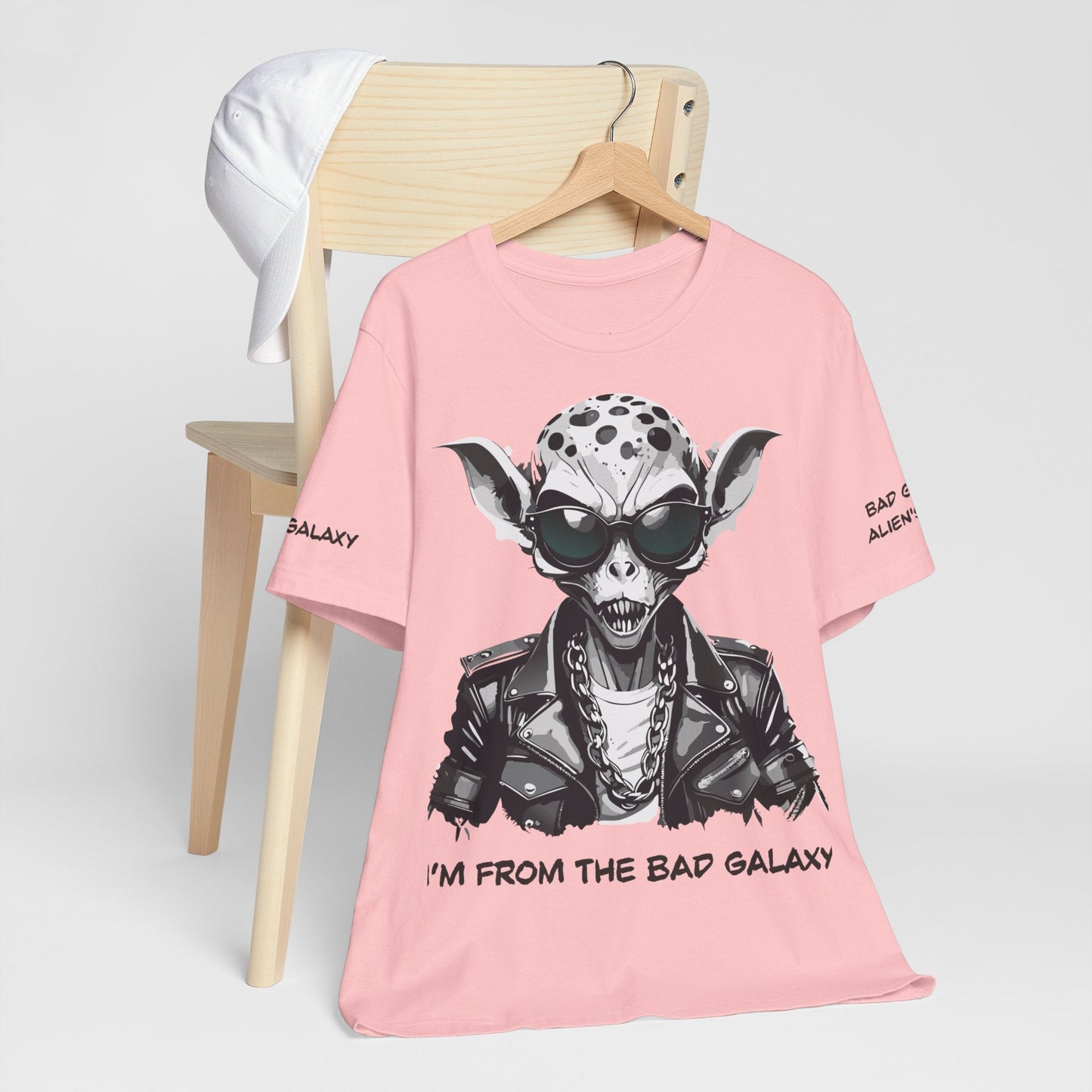 Alien Tee Shirt From Bad Galaxy 100 Percent Cotton Lightweight USA Printed Tee Eco Friendly Inks
