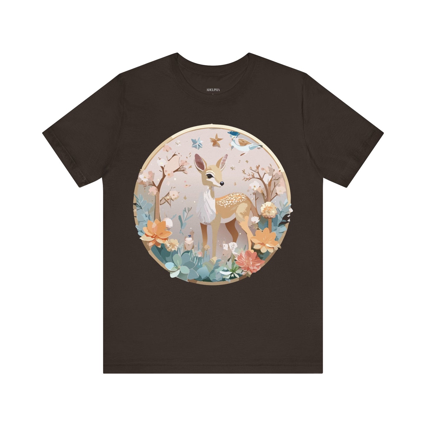 Adelpha Medallion Shirt Unisex Graphic Tee Vintage Inspired Art Design Short Sleeve T Shirt