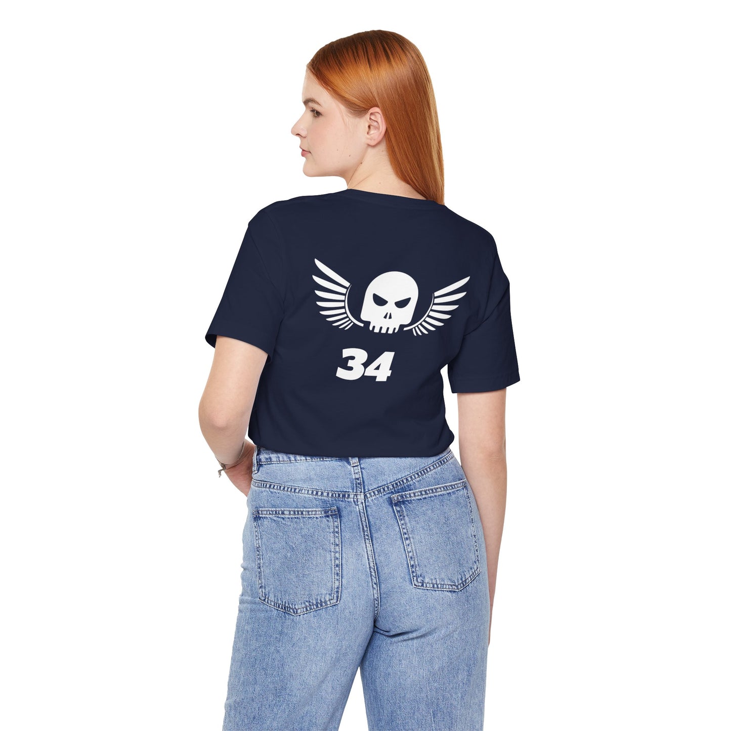 Unisex Cotton Tee Shirt with Skull