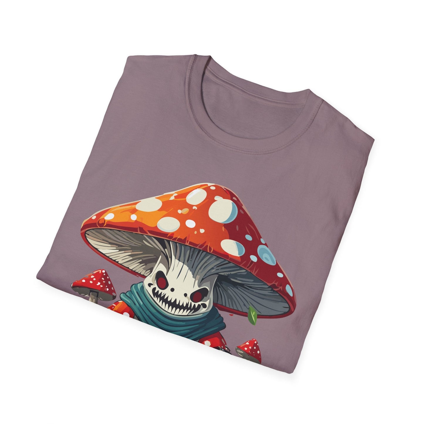Funny Mashroom Graphic Unisex Softstyle Cotton With Cartoon Illustration Design 13
