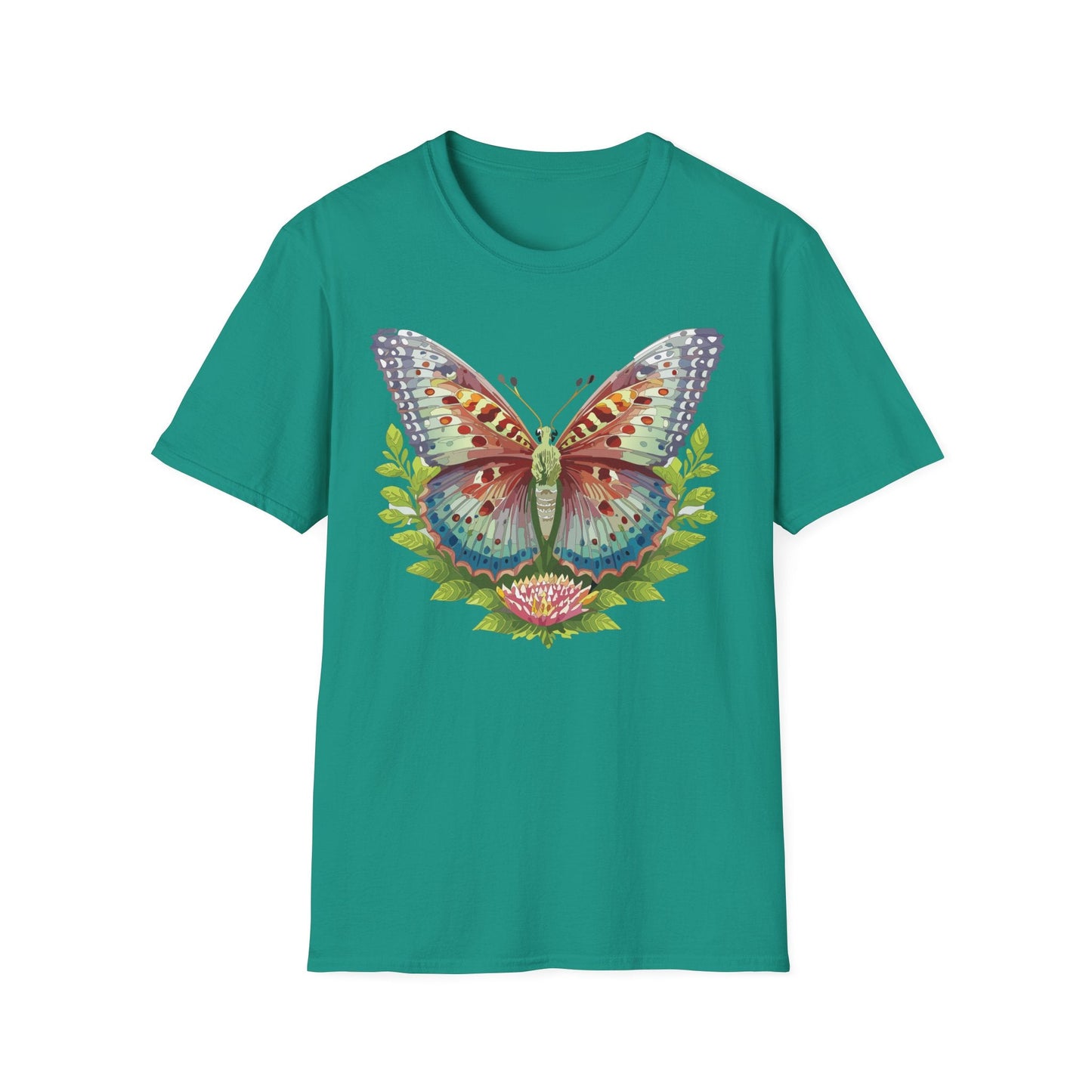 Butterfly Shirt Unisex T Shirt Gildan Softstyle 64000 Breathable Ring Spun Cotton Monarch Tee