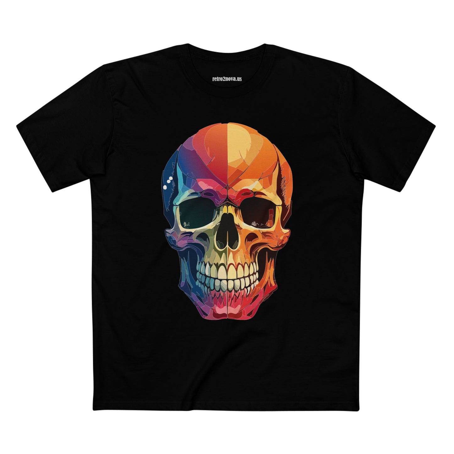 Skull Shirt Unisex Premium Cotton Tee With Original Skull Art From Retro2Nova Art Collection