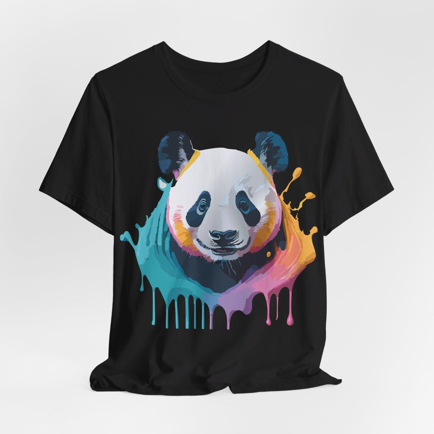 Panda Graphic T Shirt Unisex Jersey Short Sleeve Vintage Inspired Art Tee by Adelpha