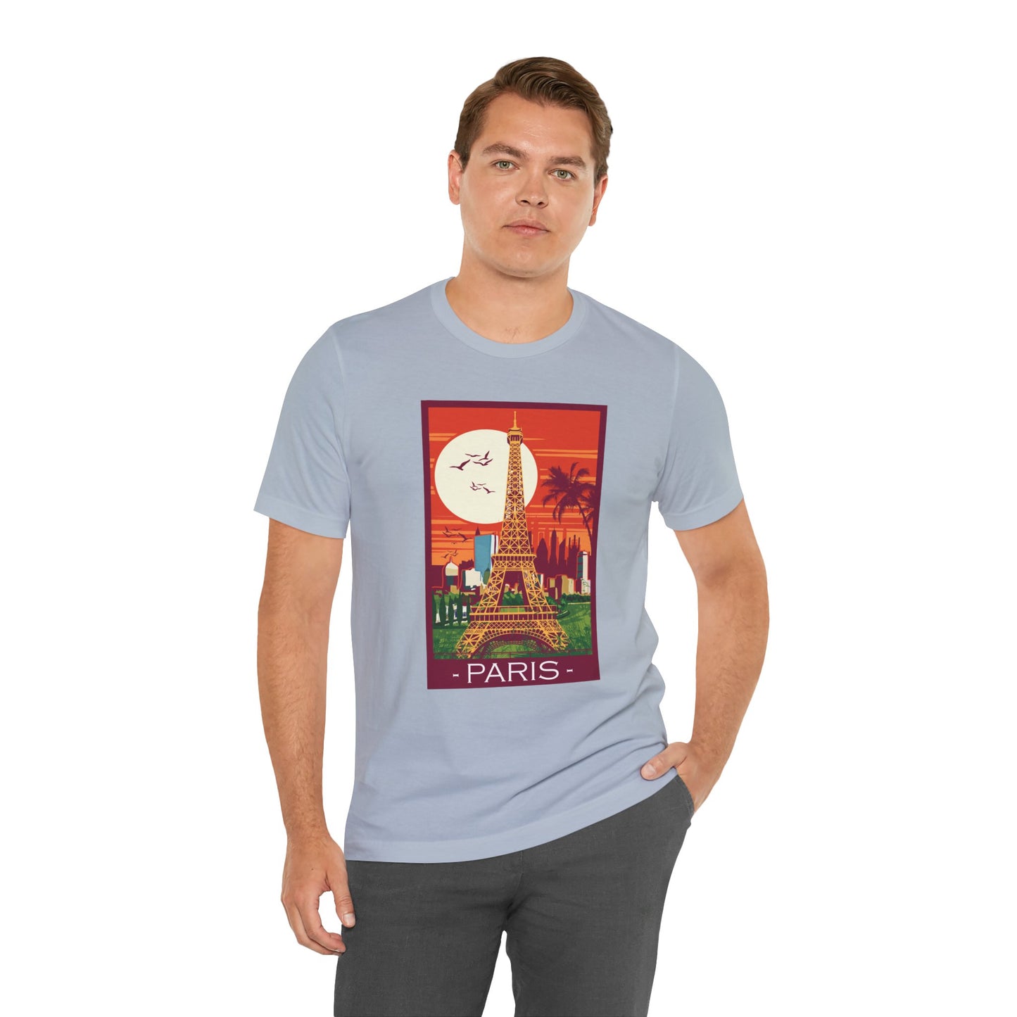 Retro Poster Paris Graphic Design Tee, Paris Shirt, Vintage Tees, Art Design T-Shirt, Graphic Tee, Retro Art Shirts