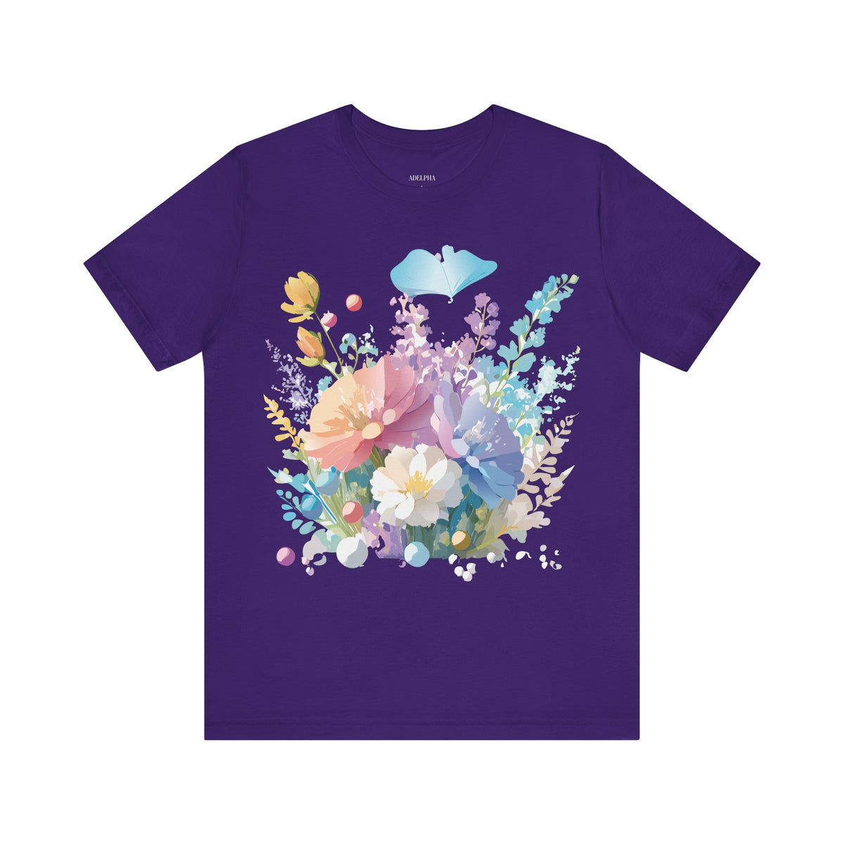 Floral Graphic Tee Shirt - Bella+Canvas Unisex 100 Cotton 9