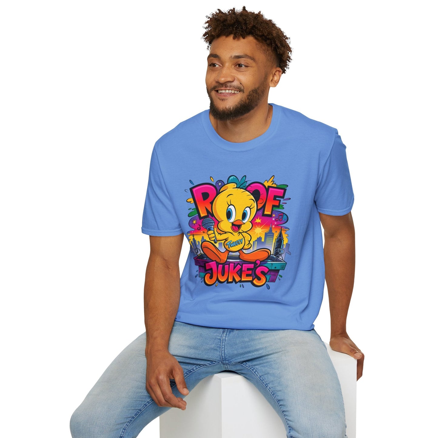 Unisex Cartoon T Shirt With Animation Design Versatile Funny Animals Tee Shirt Gildan Softstyle