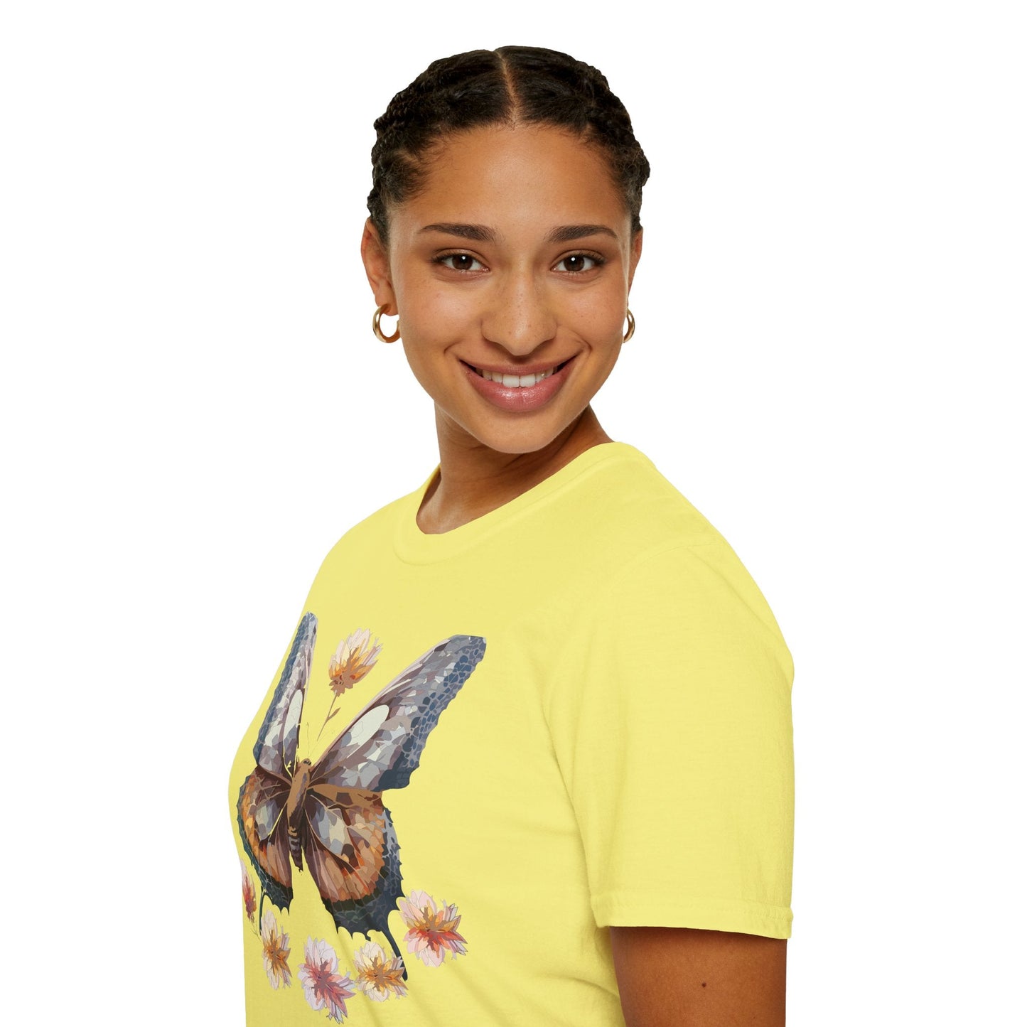 Butterfly Shirt Unisex Monarch Butterfly Tee Gildan Softstyle 64000 Ring Spun Cotton