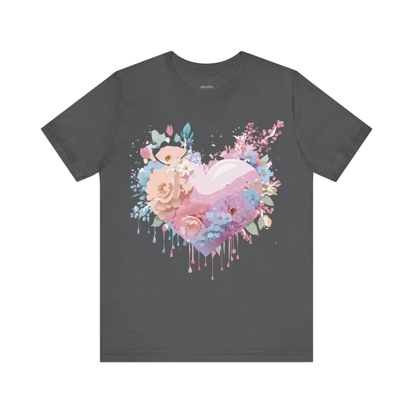 Adelpha Unisex Graphic Tee Valentine Shirts Vintage Inspired Artwork Short Sleeve Jersey