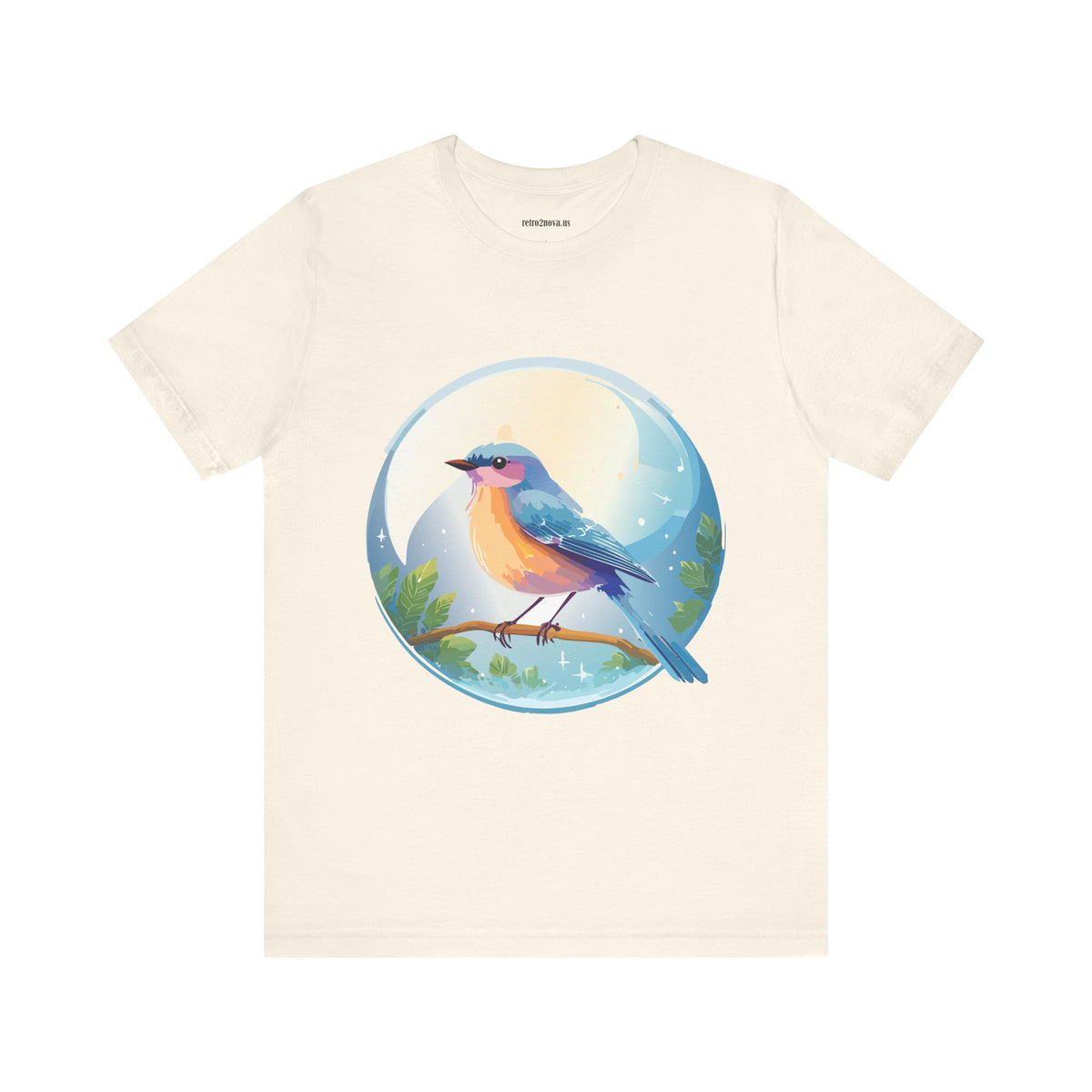 Bird Graphic Unisex Cotton Bella+Canvas Tee with Animal Design ab4