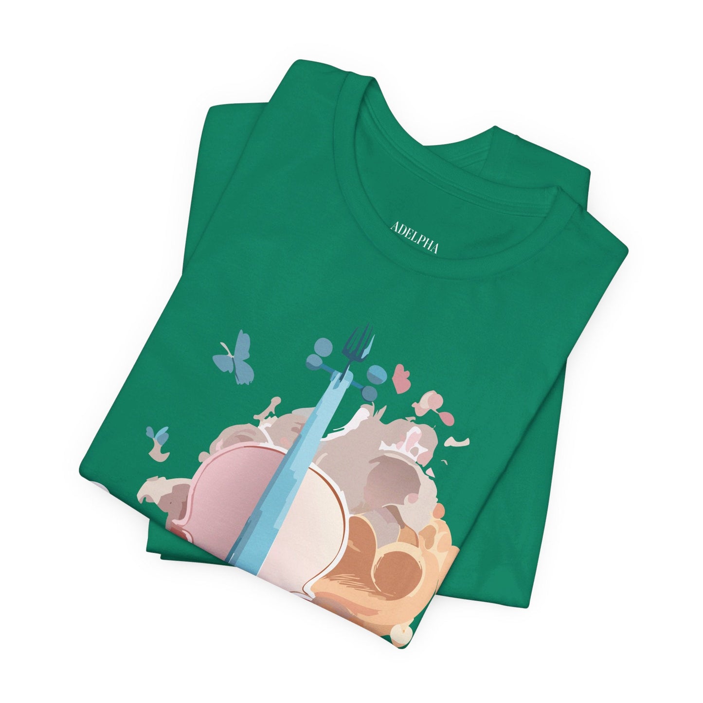 Music Graphic Unisex 100 Cotton Vintage Art with Musical Elements Tee 11