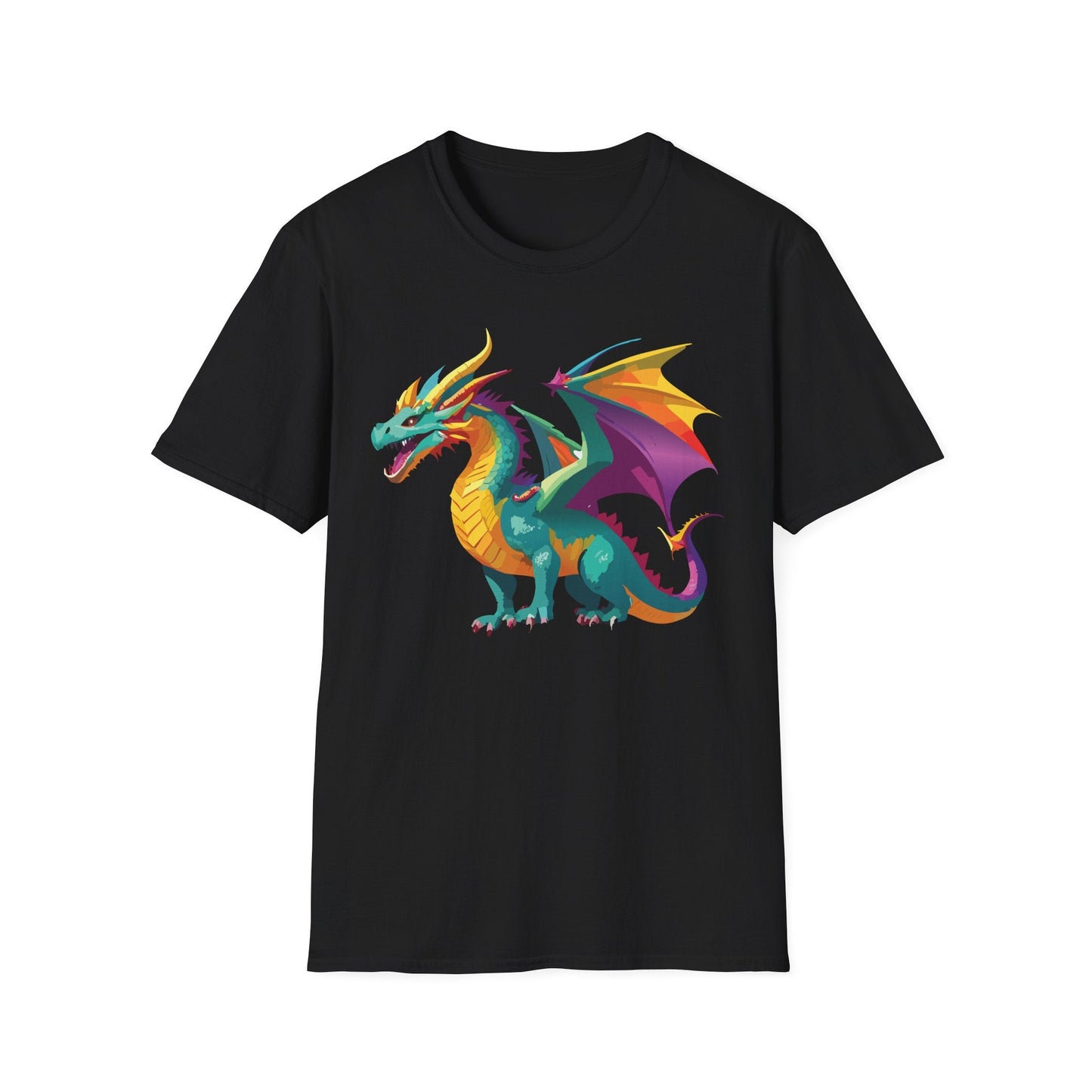 Dragon Graphic Unisex Cotton Softstyle Art Design Tee With Animals 10