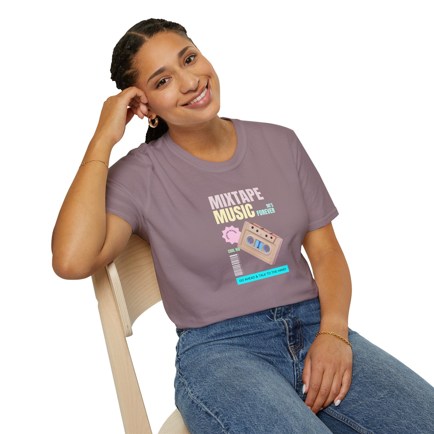 Mixtape Music T-Shirt Unisex Cotton Retro Cassette Graphic Tee