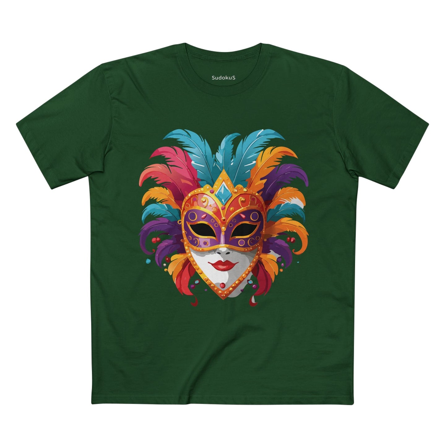 Mask Graphic Unisex 100 Cotton Staple Tee 36