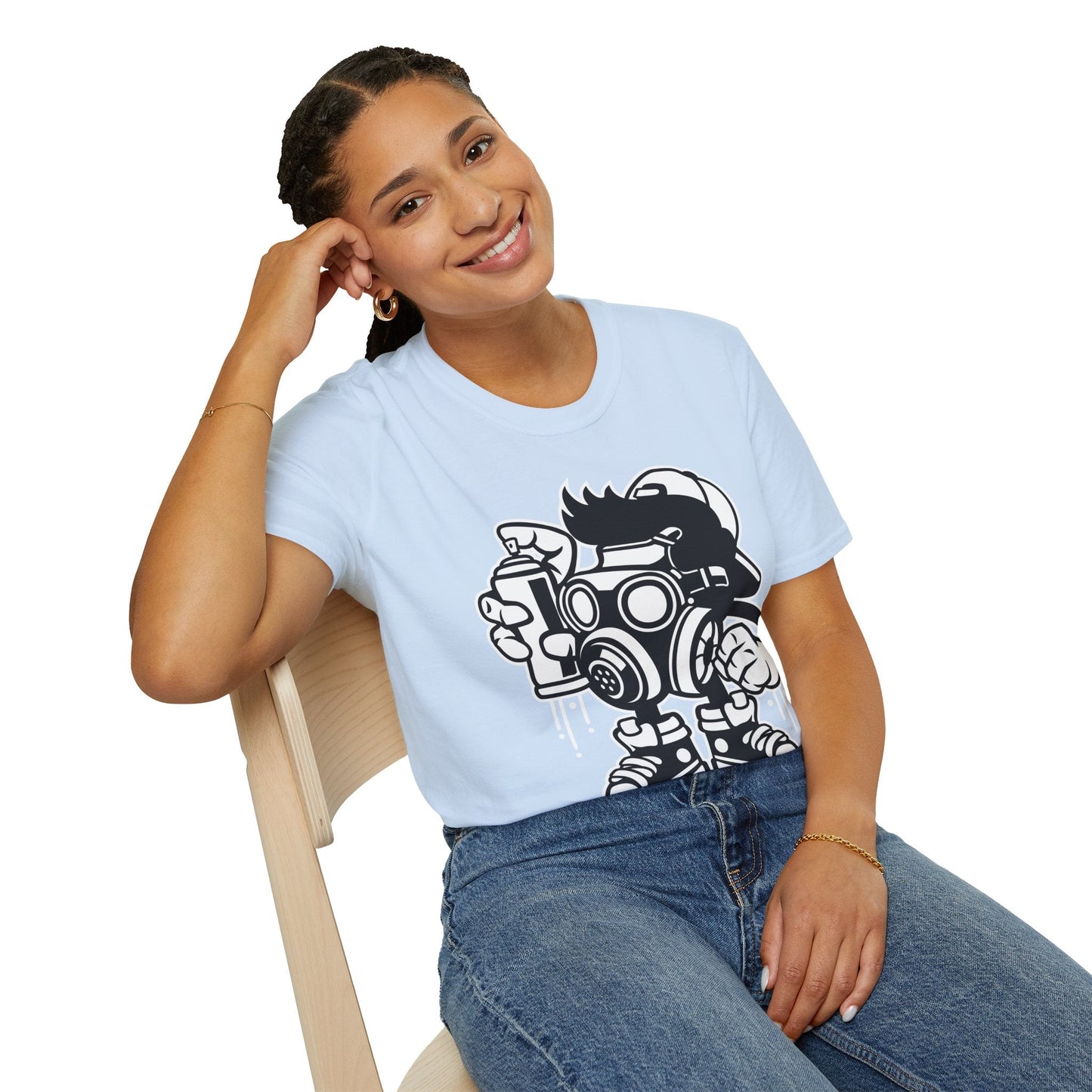 Cartoon T Shirt Unisex Animation Tee Funny Art Design Gildan Softstyle 64000 Ring Spun Cotton
