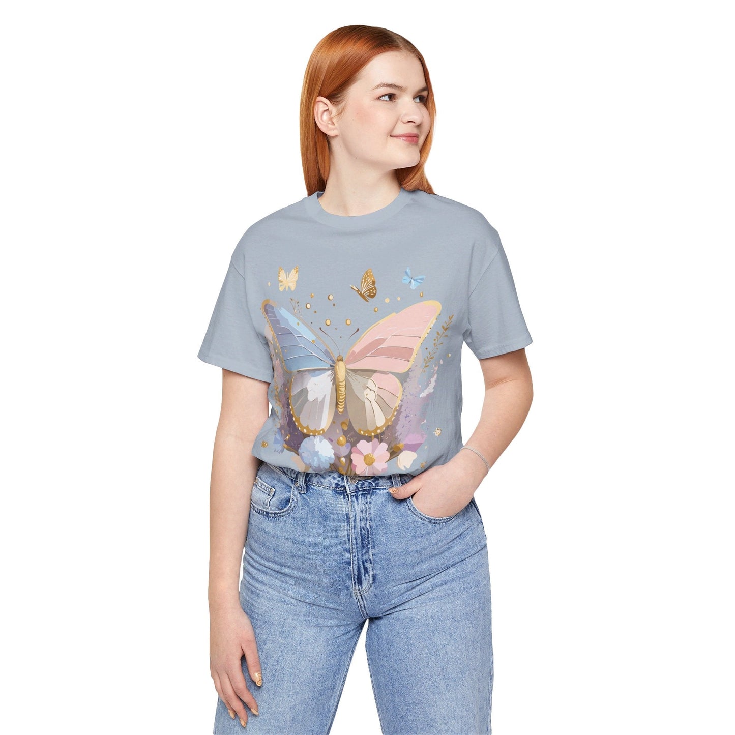 Butterfly Graphic Tee Adelpha Unisex Short Sleeve Shirt Vintage Inspired Art