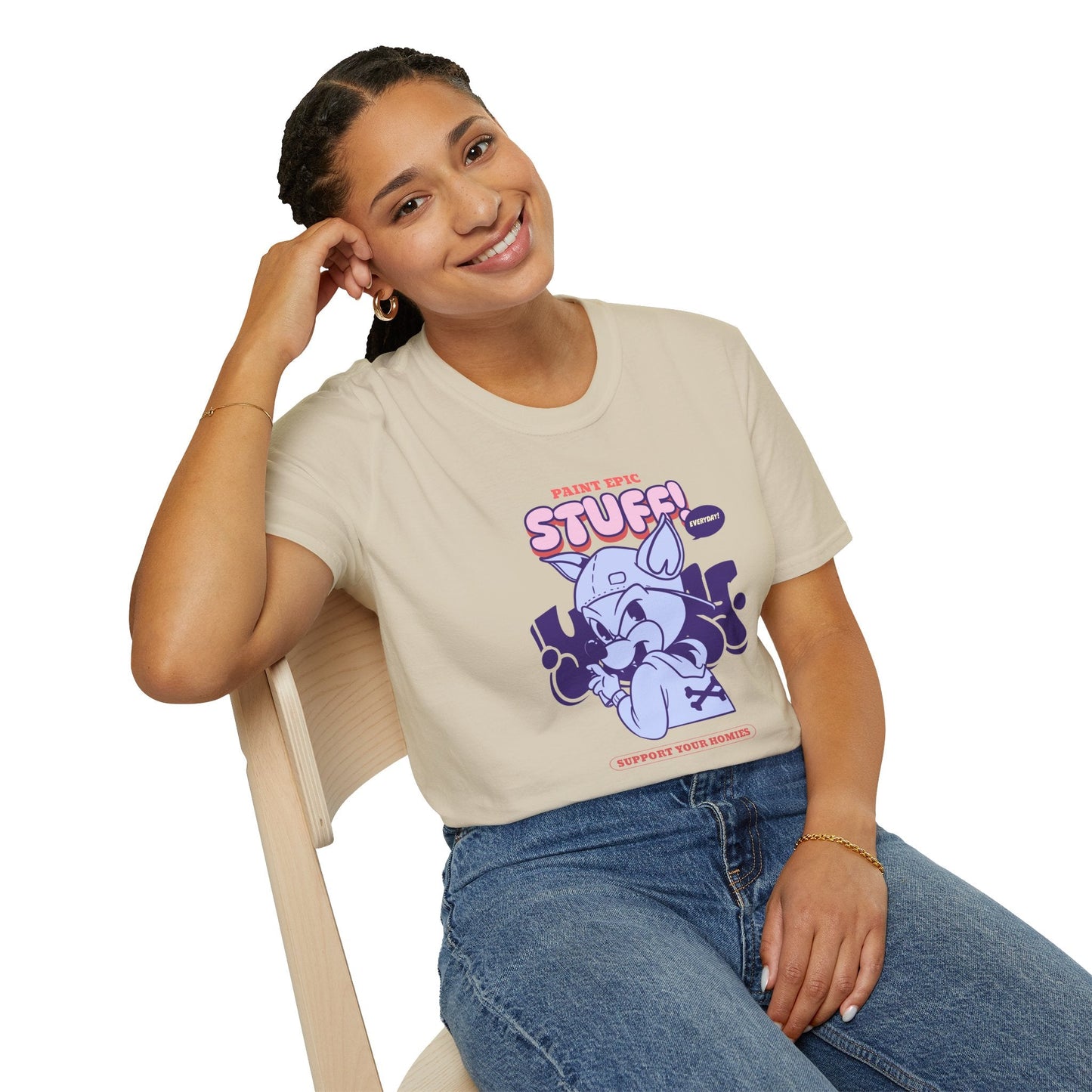 Funny Animals Shirts Unisex Graphic Tee Soft Cotton Gildan Softstyle 64000 Comfortable Everyday Wear