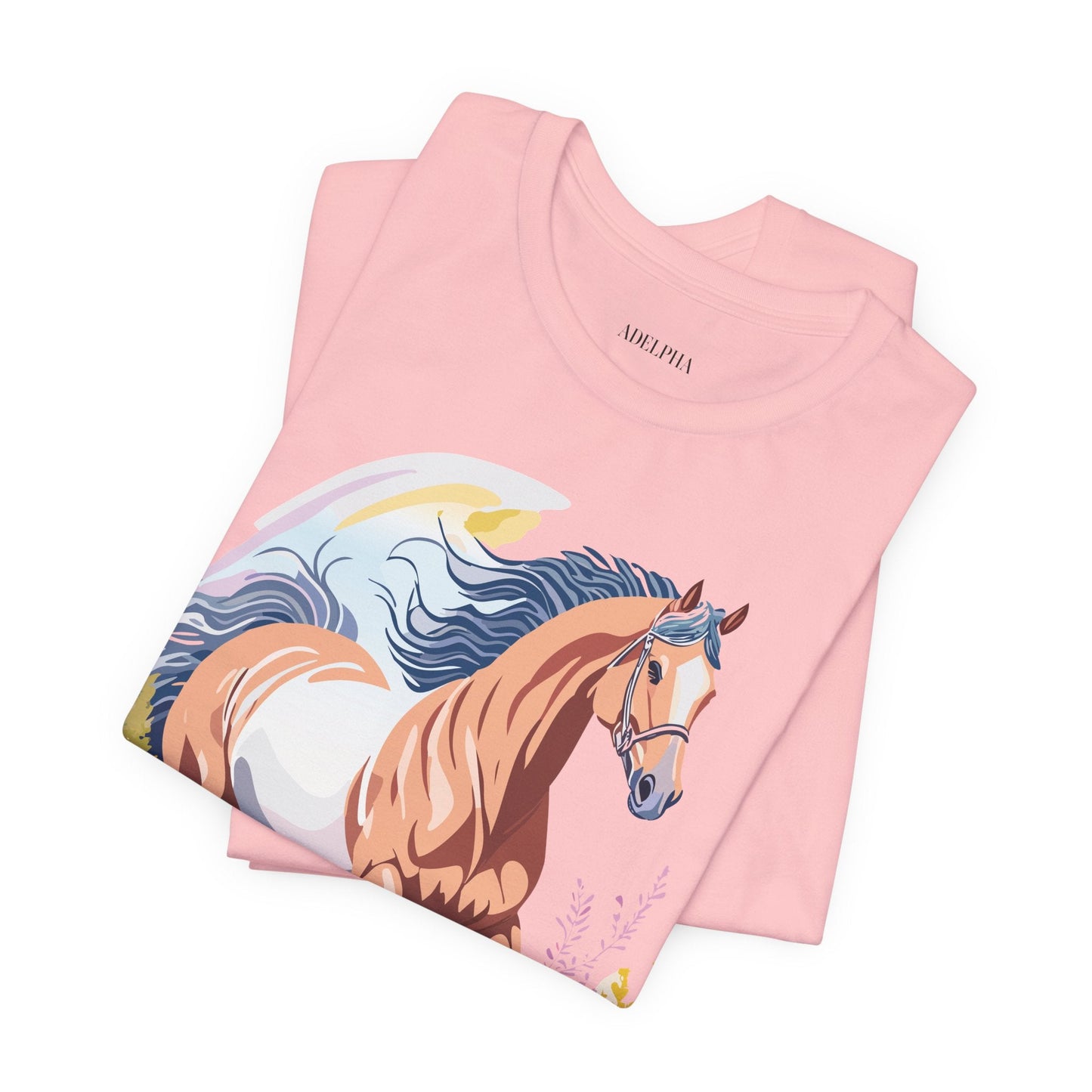 Horse Graphic Unisex 100 Cotton Vintage Animal Art T-Shirt 5