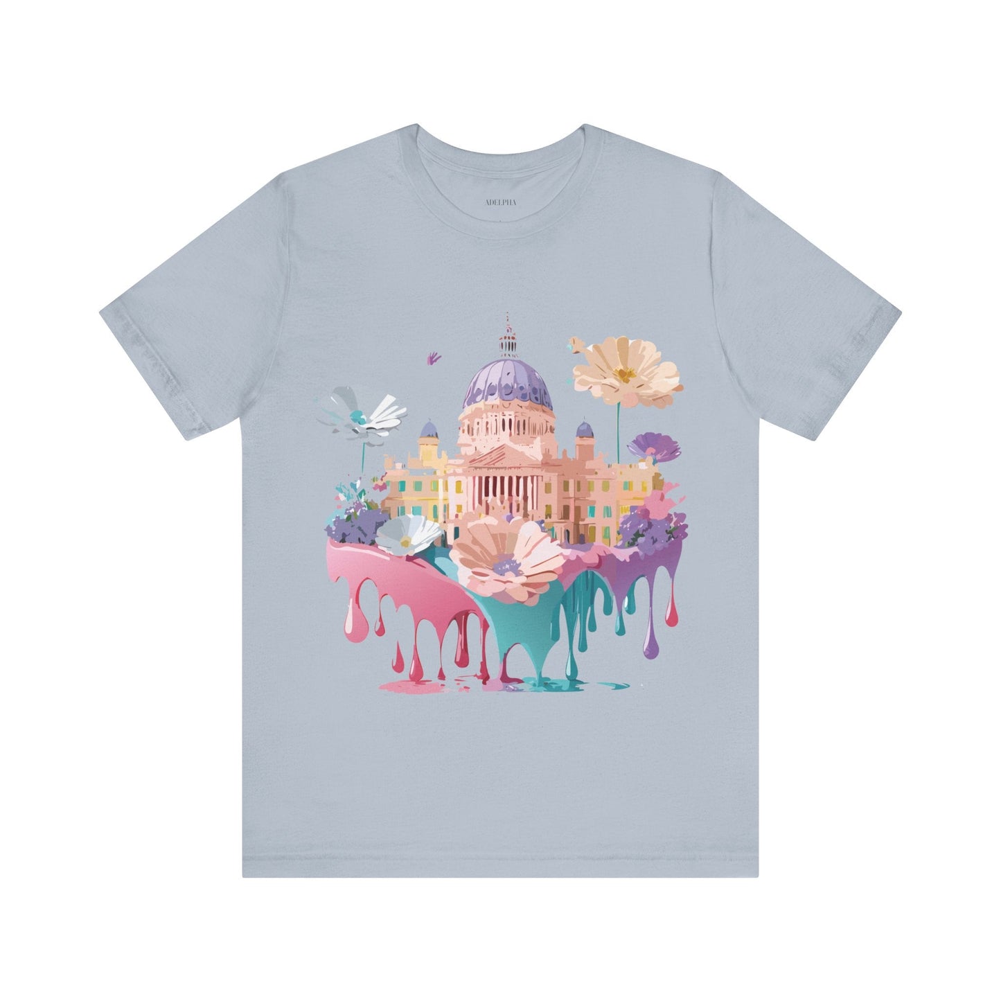 Madrid Tourist Shirt Unisex Graphic Tee With Vintage Adelpha Art Design Short Sleeve