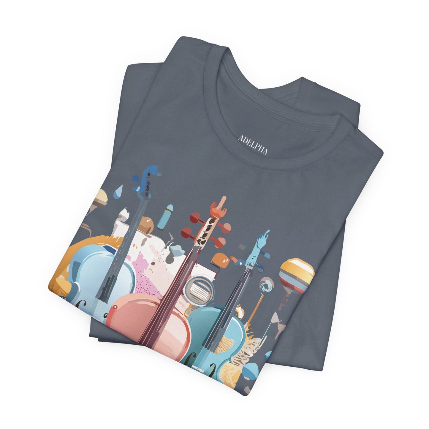 Music Graphic Tee Unisex Jersey Short Sleeve With Vintage Inspired Artwork By Adelpha